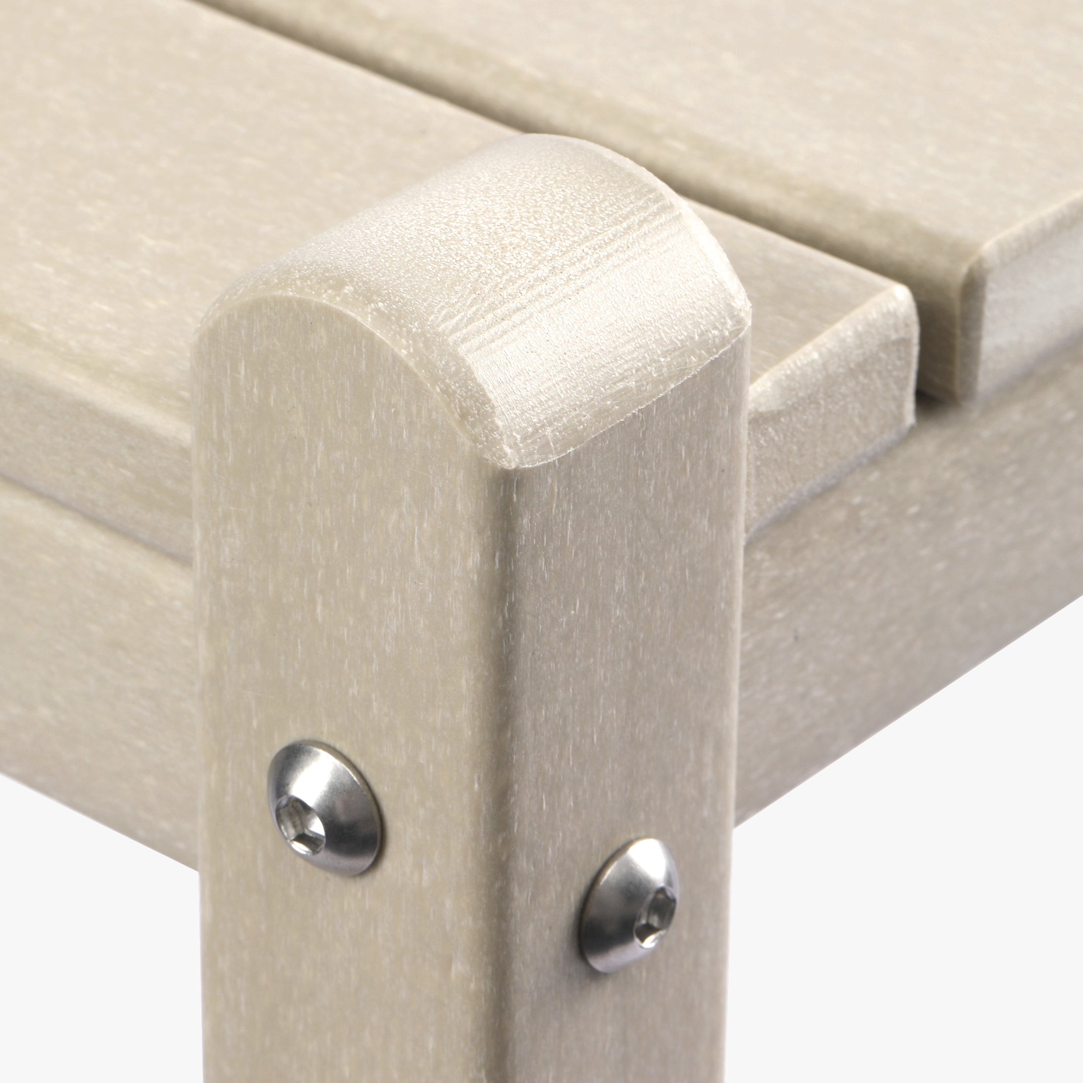 Paradise 36" Outdoor Adirondack HDPE 2-Tier Patio Side Table