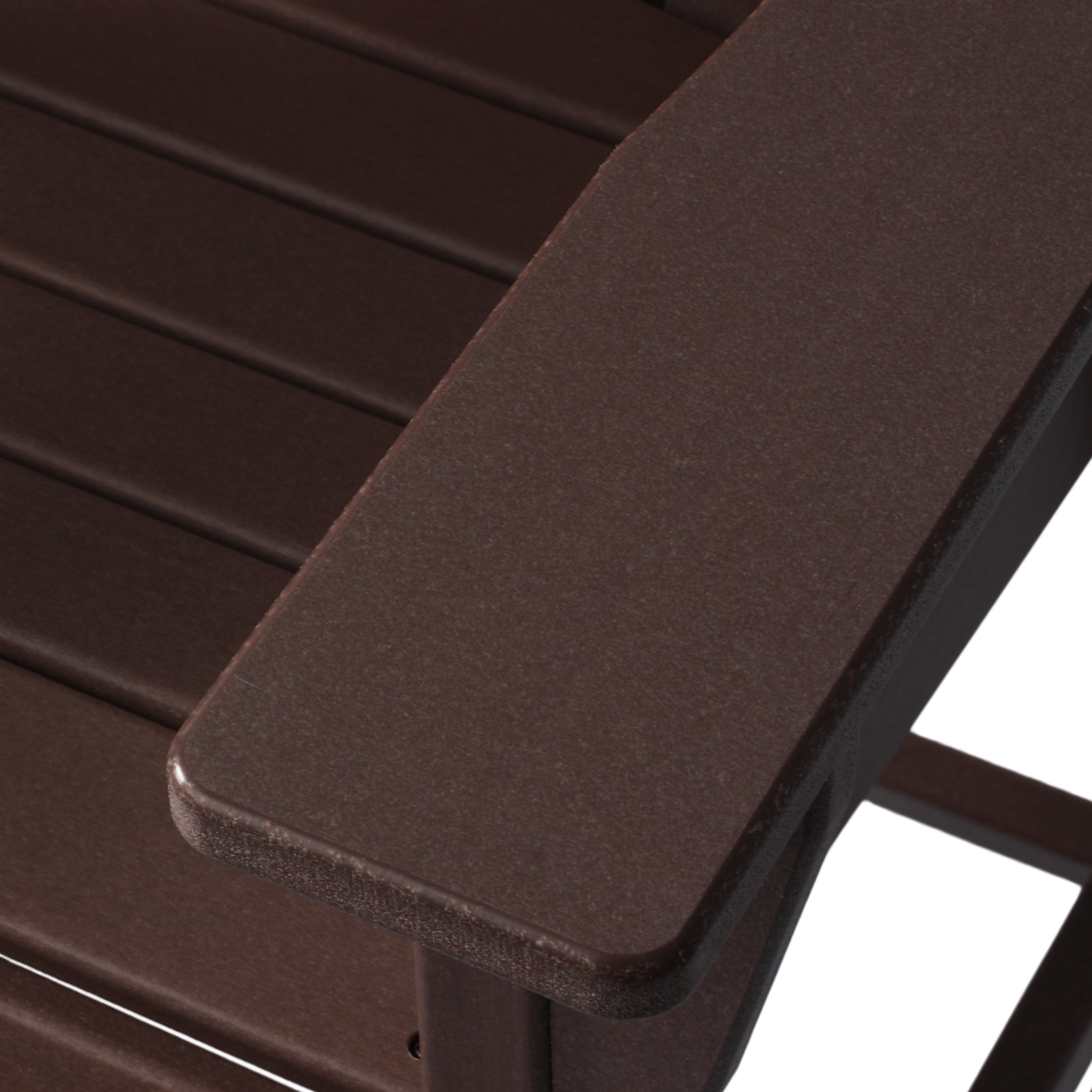 Paradise Outdoor HDPE  Tall Adirondack Counter Height Bar Chair With Cup Holder