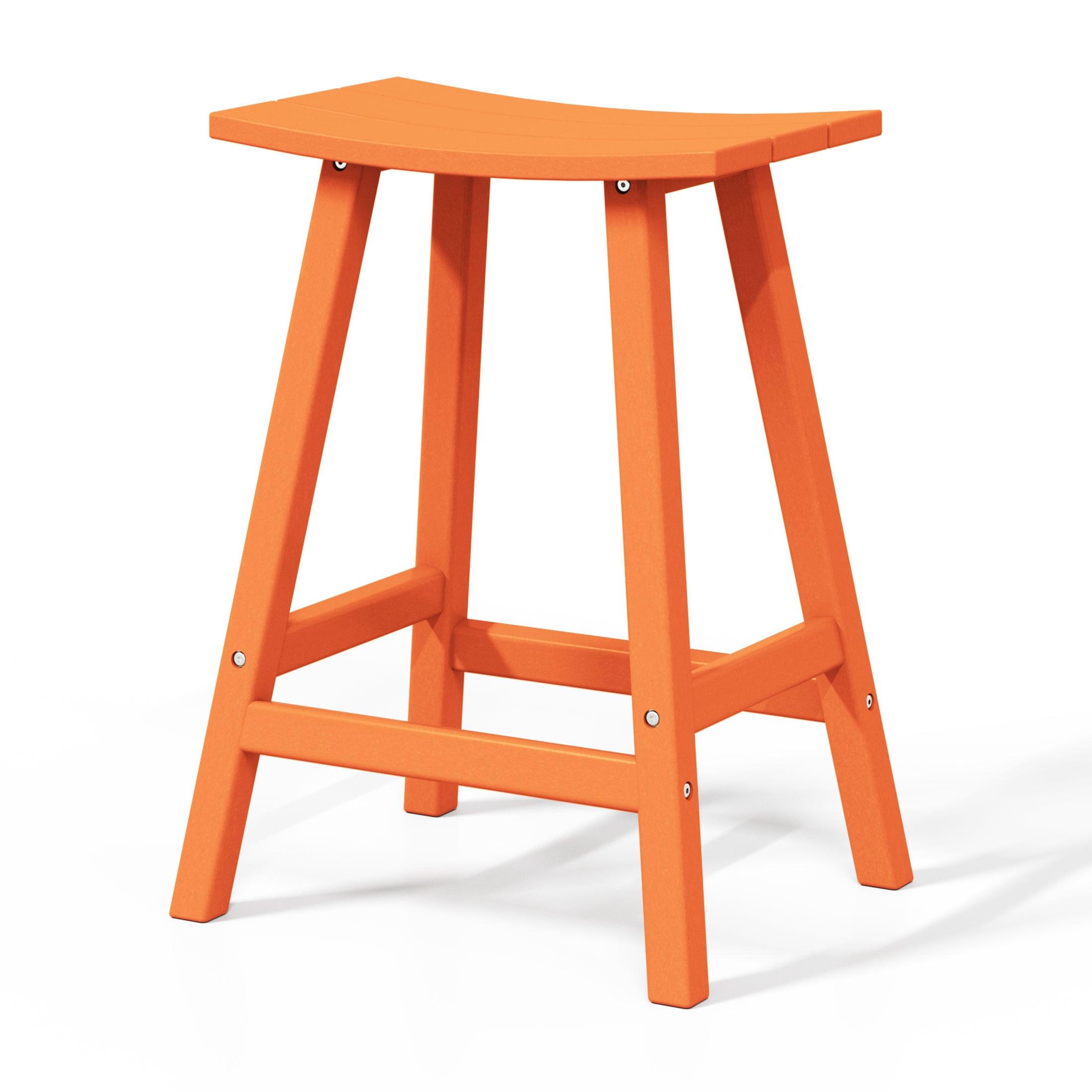 Paradise 2 piece set of 24" height Outdoor / Patio Saddle bar stools