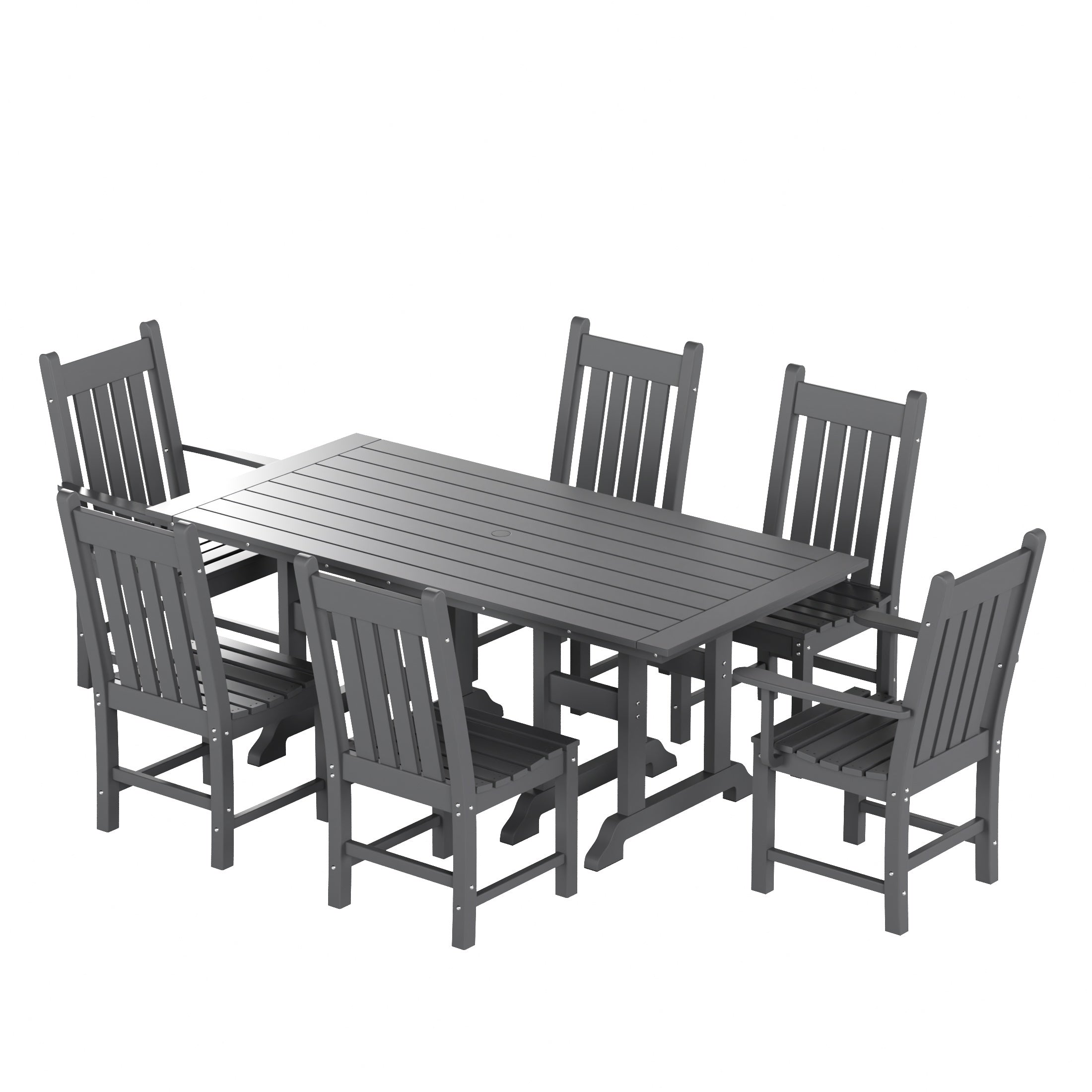 Paradise 7 Piece Outdoor Patio Dining Set Outdoor Table and Chair Set