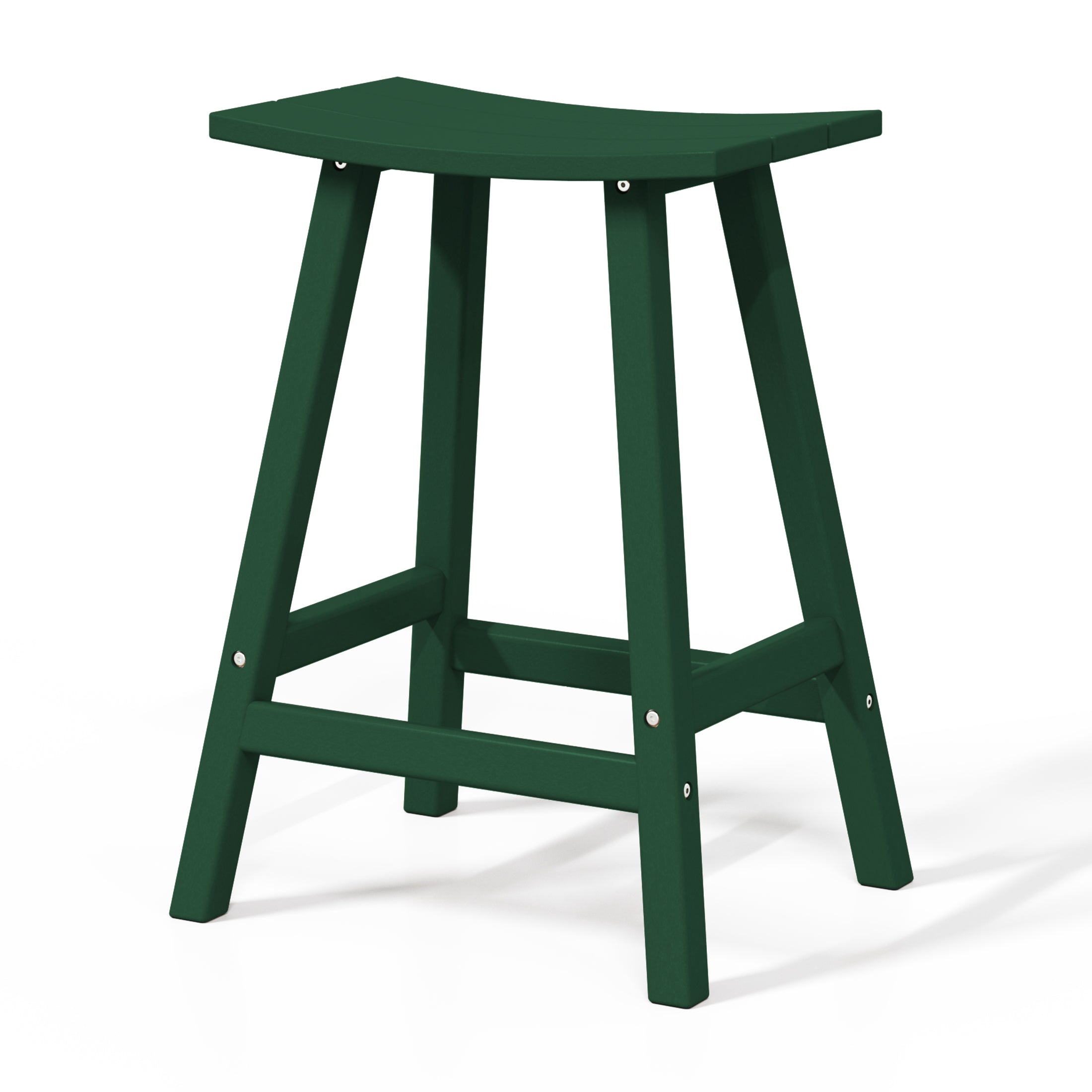 Paradise 2 piece set of 24" height Outdoor / Patio Saddle bar stools