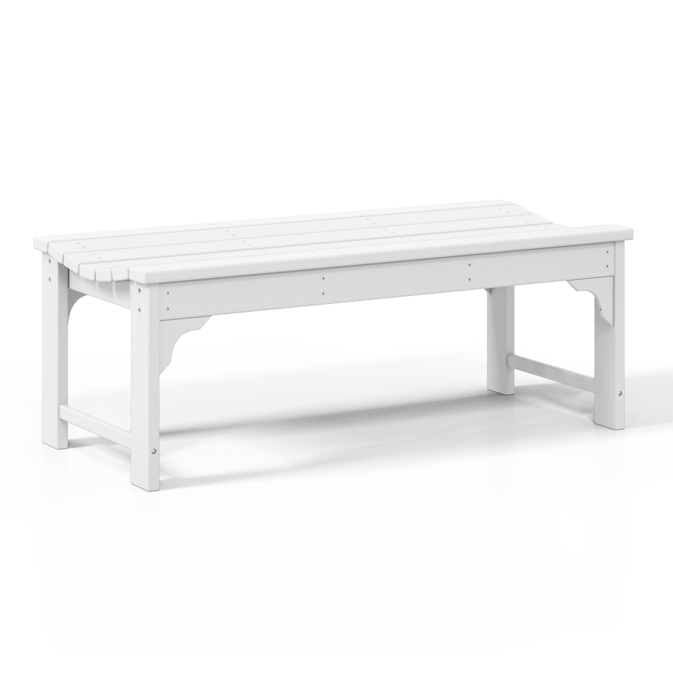 Paradise 48" length backless Poly Wood Outdoor / Garden bench