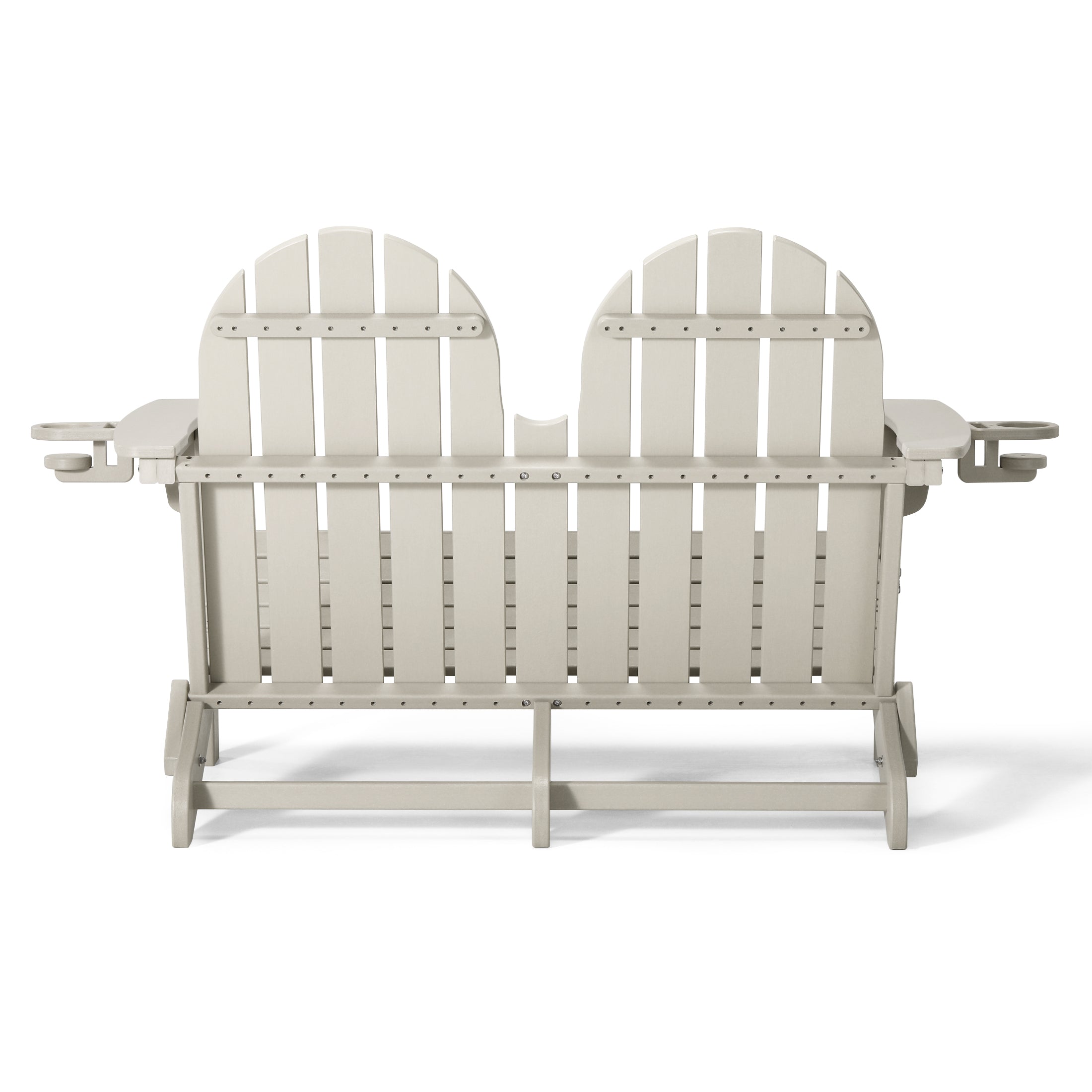 Savannah Outdoor Patio 49" HDPE Folding Adirondack Garden Bench
