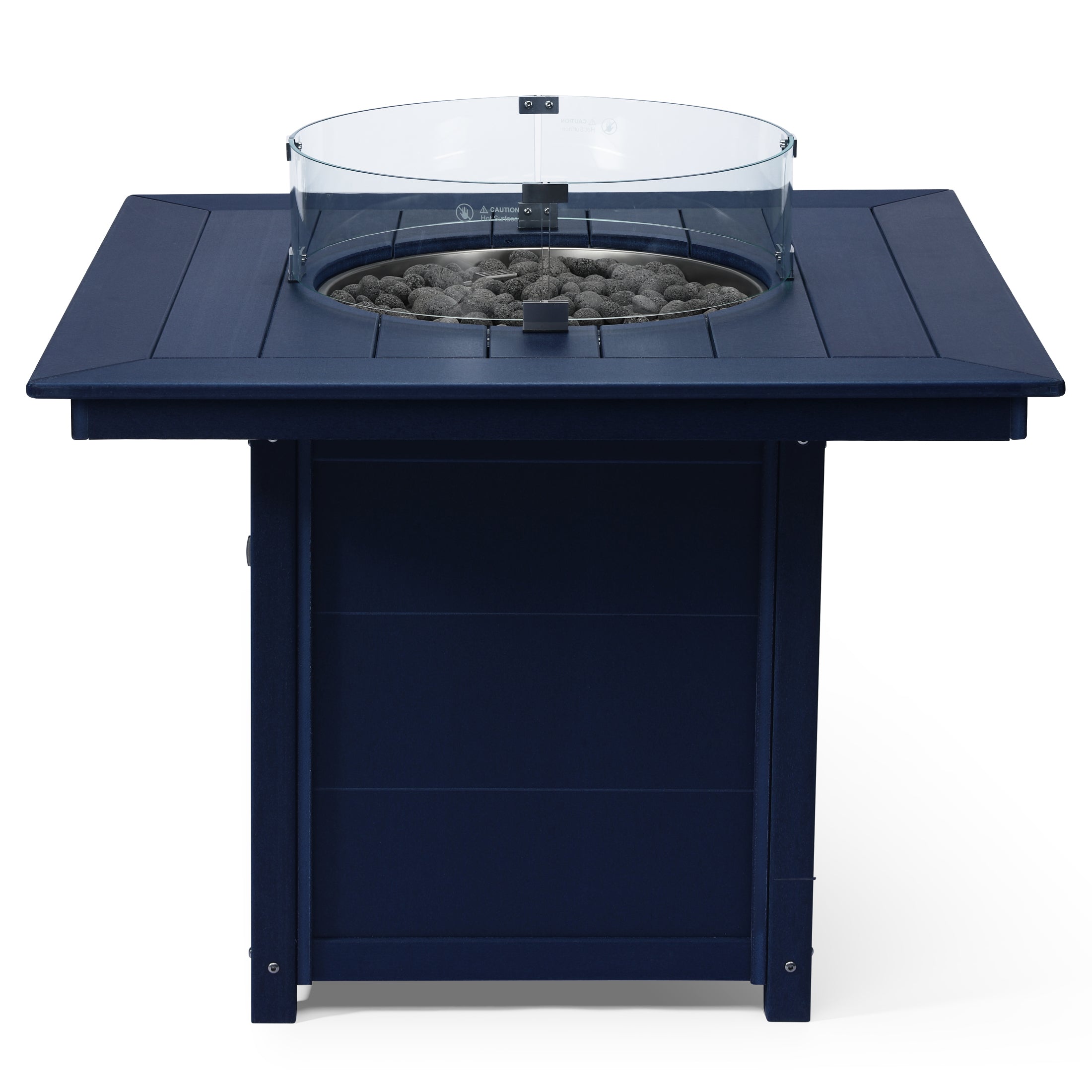 Sol Modern Outdoor Patio Propane 42" Square Fire Pit Table