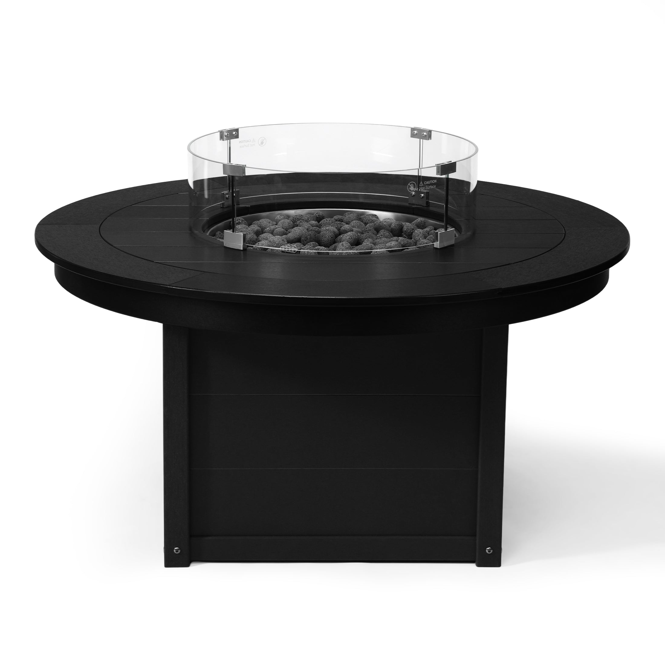 Sol 47" Modern Outdoor 55,000 BTU Patio Propane Round Fire Pit Table