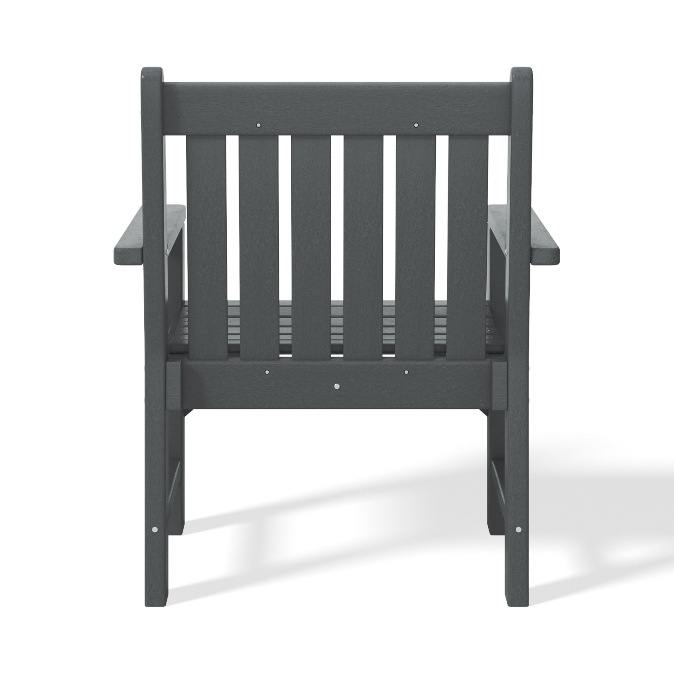 Paradise Outdoor Patio 2-Piece HDPE Adirondack Garden Chair with Square Adirondack Side Table Set