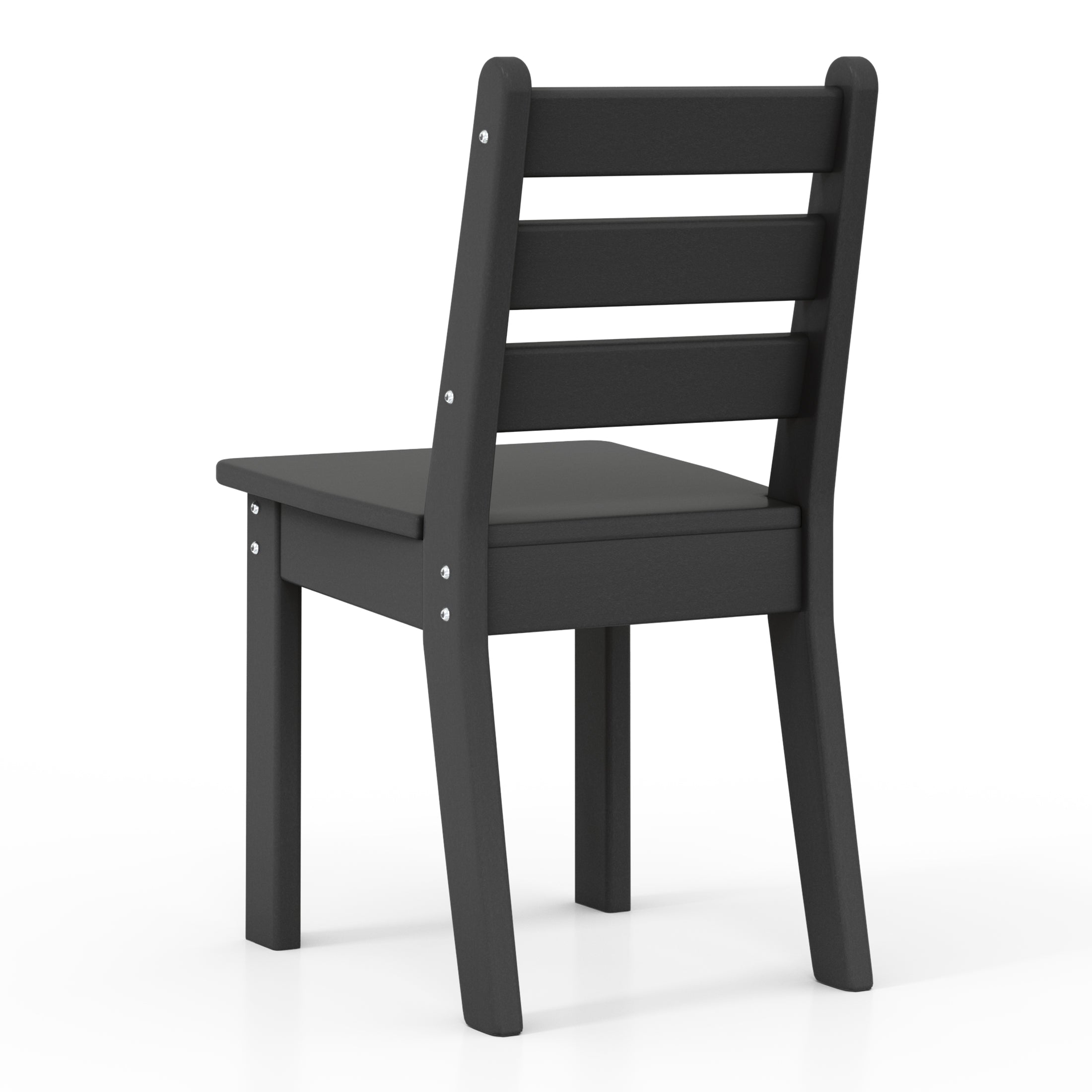Playhouse Outdoor HDPE Kids Plastic Toddler Dining Chair (Set of Two)