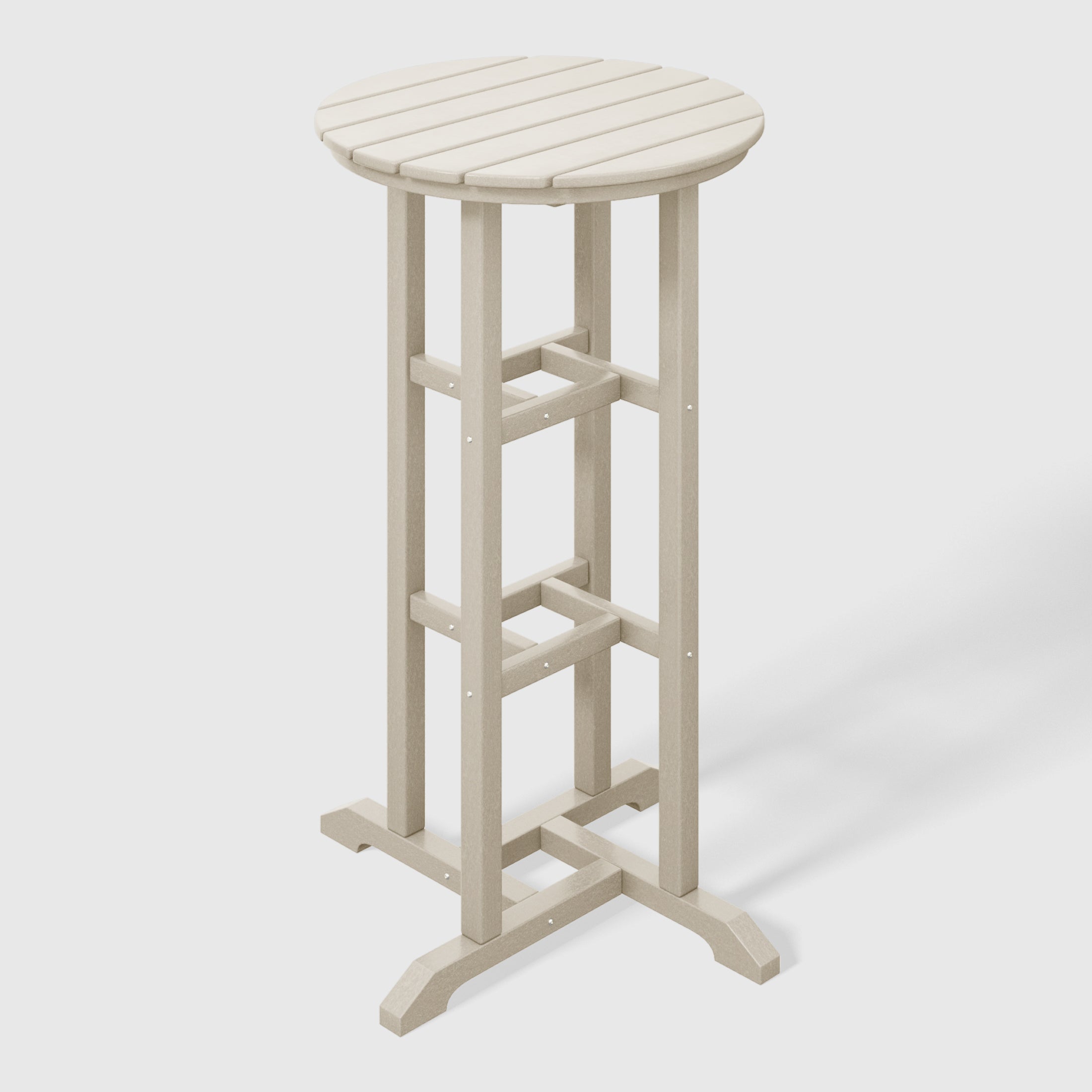 Paradise Outdoor Patio Bar Height Table and Bar Stool 4-Piece Dining Set