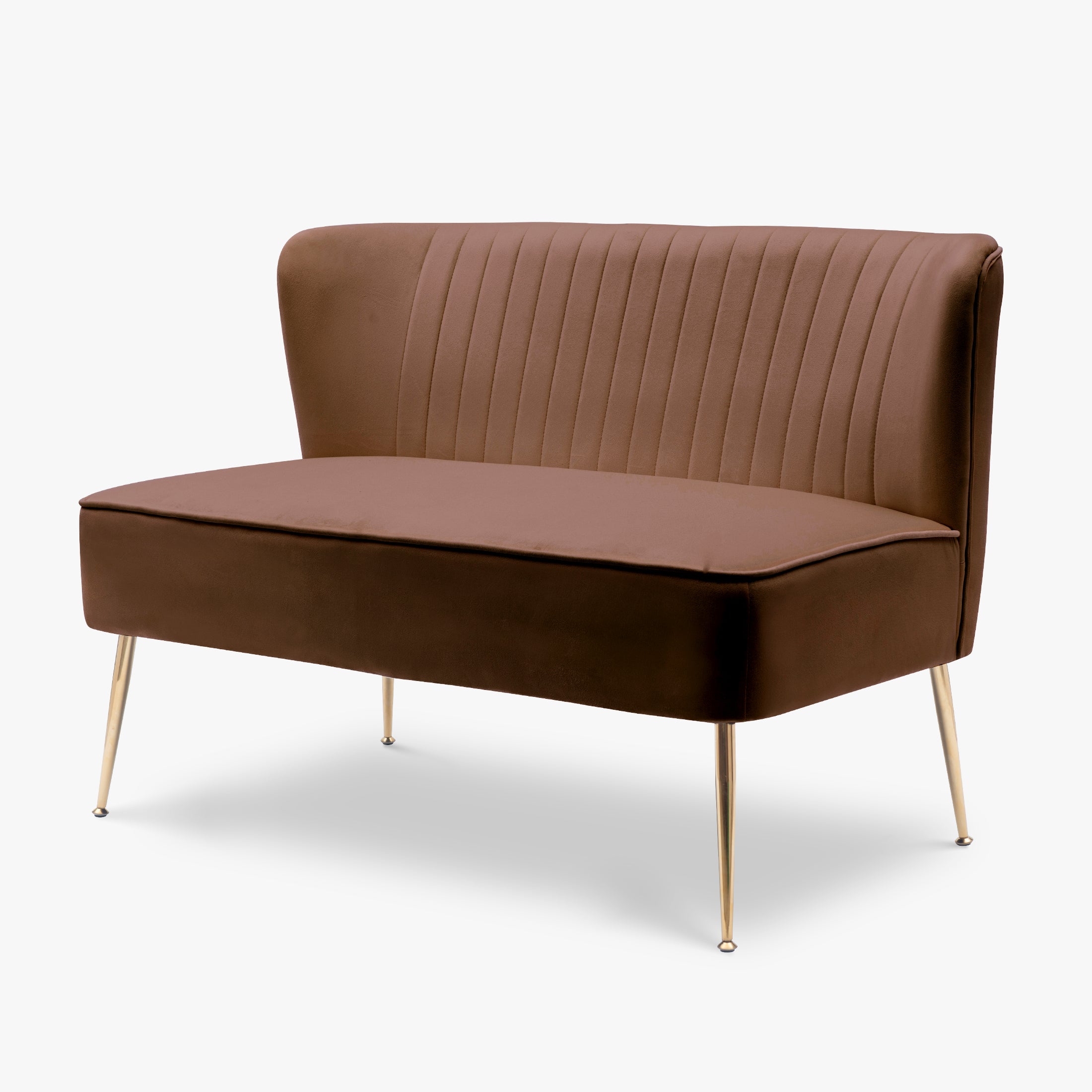 Alaia 46" Wide Upholstered Velvet Love Seat Sofa