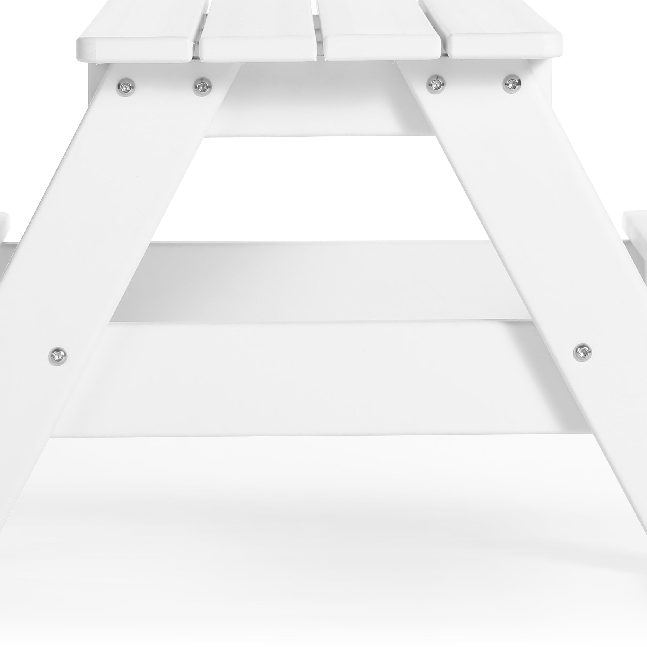 Paradise Outdoor Patio Kids HDPE Plastic Picnic Bench Table