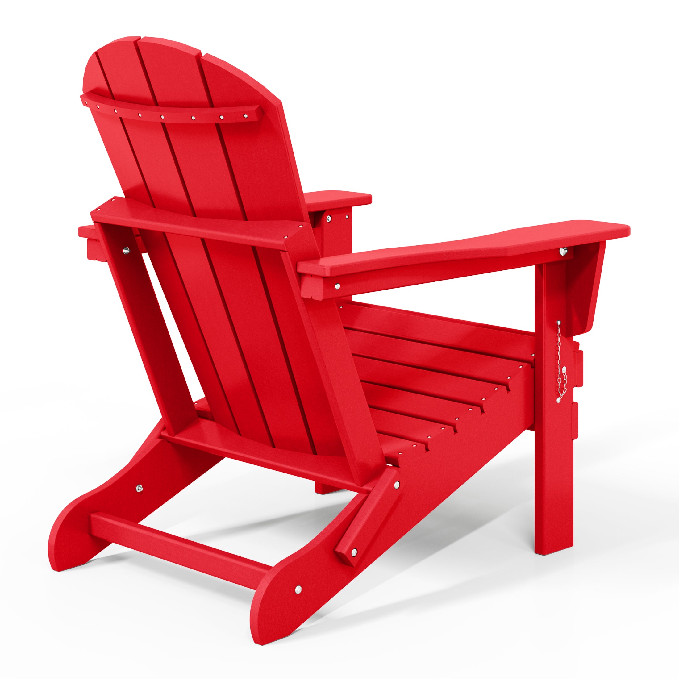 Paradise HDPE Outdoor Patio Folding Poly Adirondack Chair