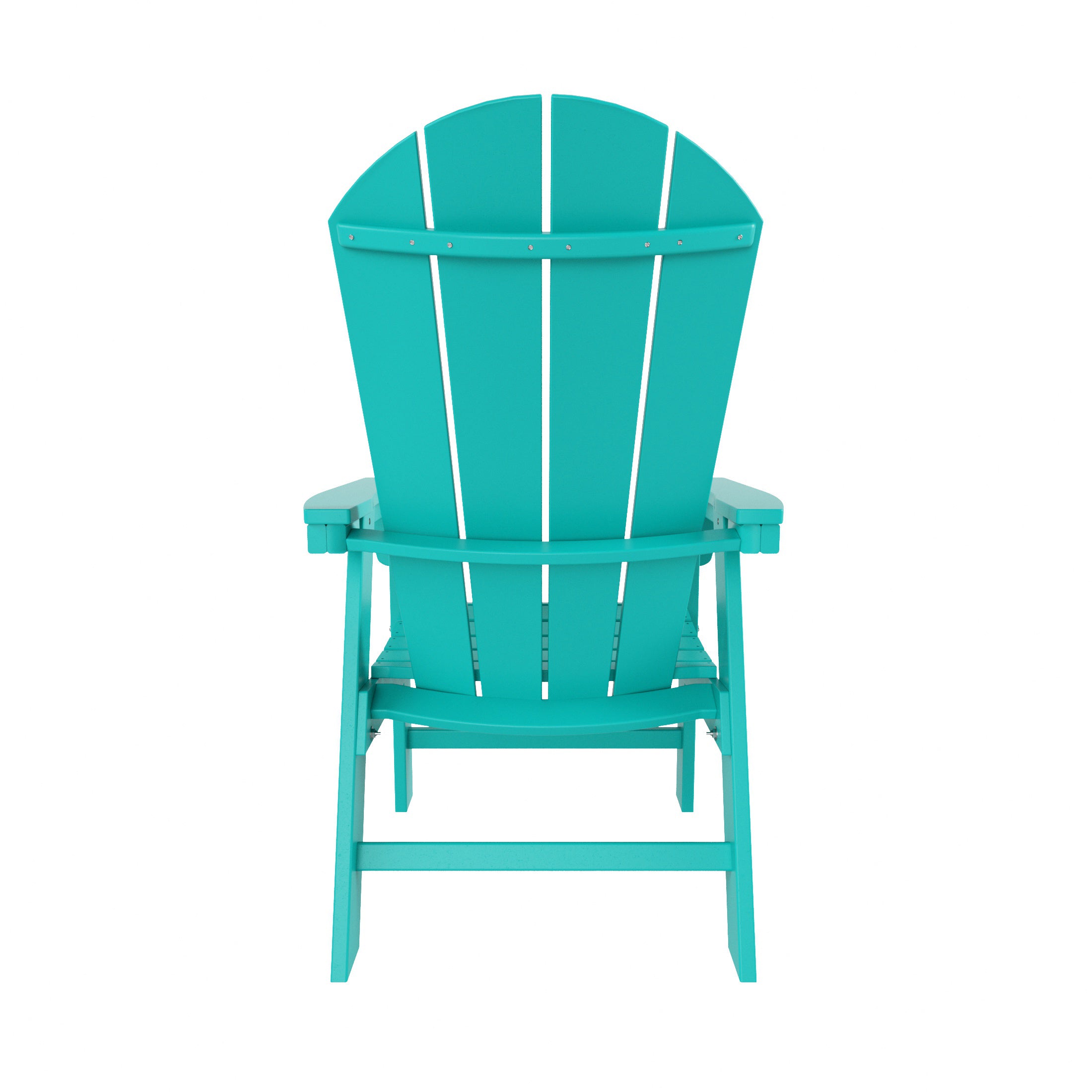 Paradise Outdoor Patio HDPE Plastic Adirondack Dining Chair