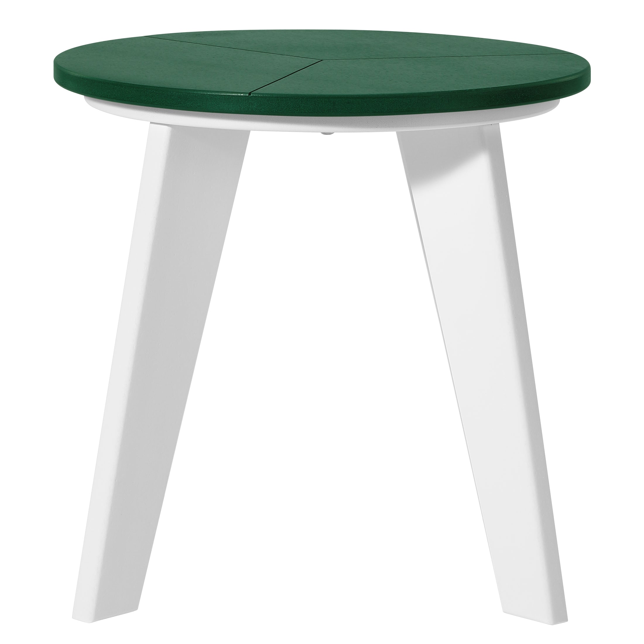 Seaside 3-Piece Outdoor HDPE Conversation Set with Deep Seating Chairs and Round Side Table