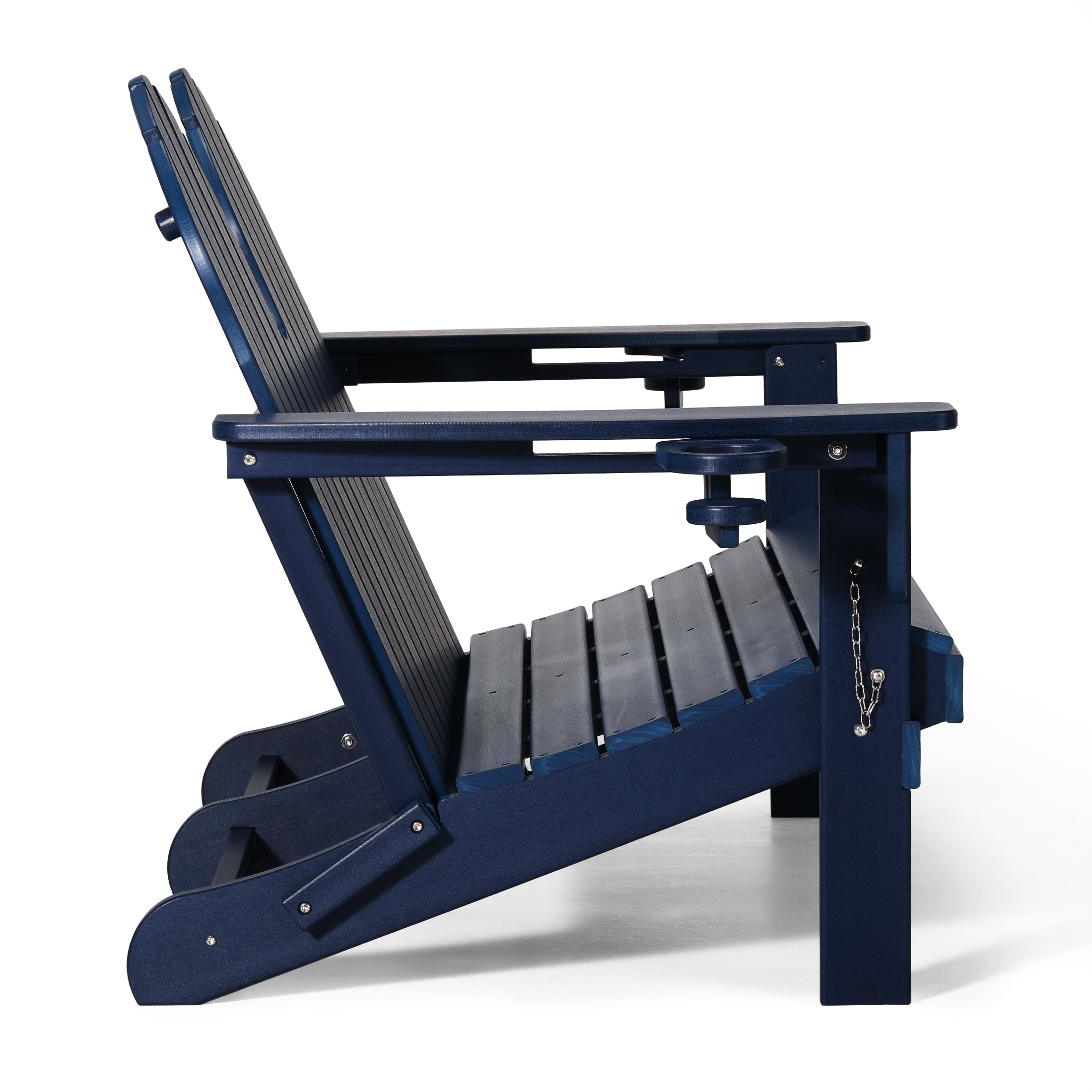 Savannah Outdoor Patio 49" HDPE Folding Adirondack Garden Bench