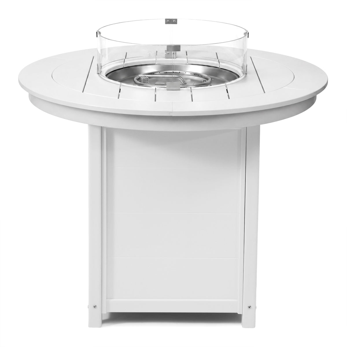 Sol 47" Modern Outdoor Patio Propane Round Counter Height Fire Pit Table