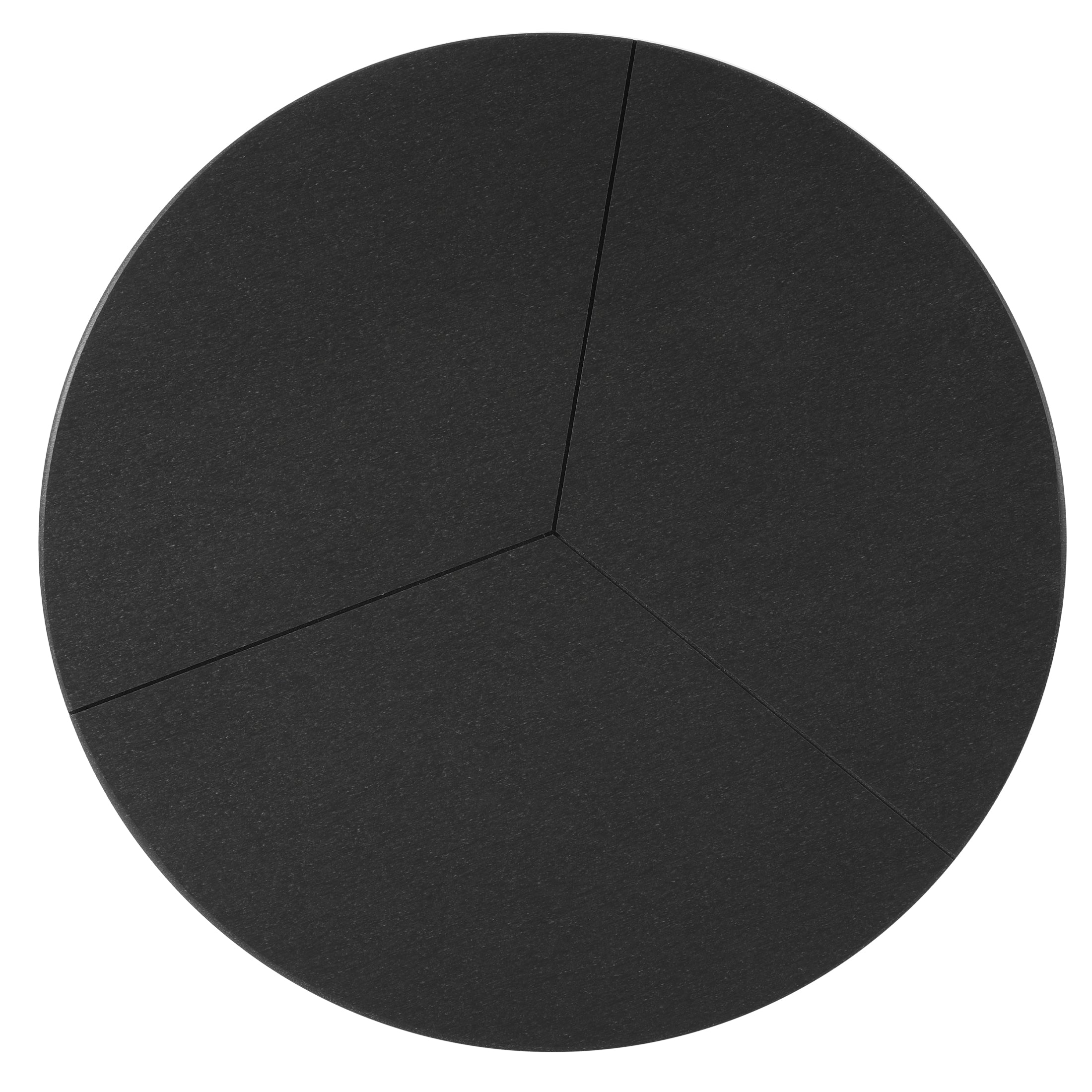 Seaside HDPE Plastic Outdoor Round Adirondack Patio Side Table