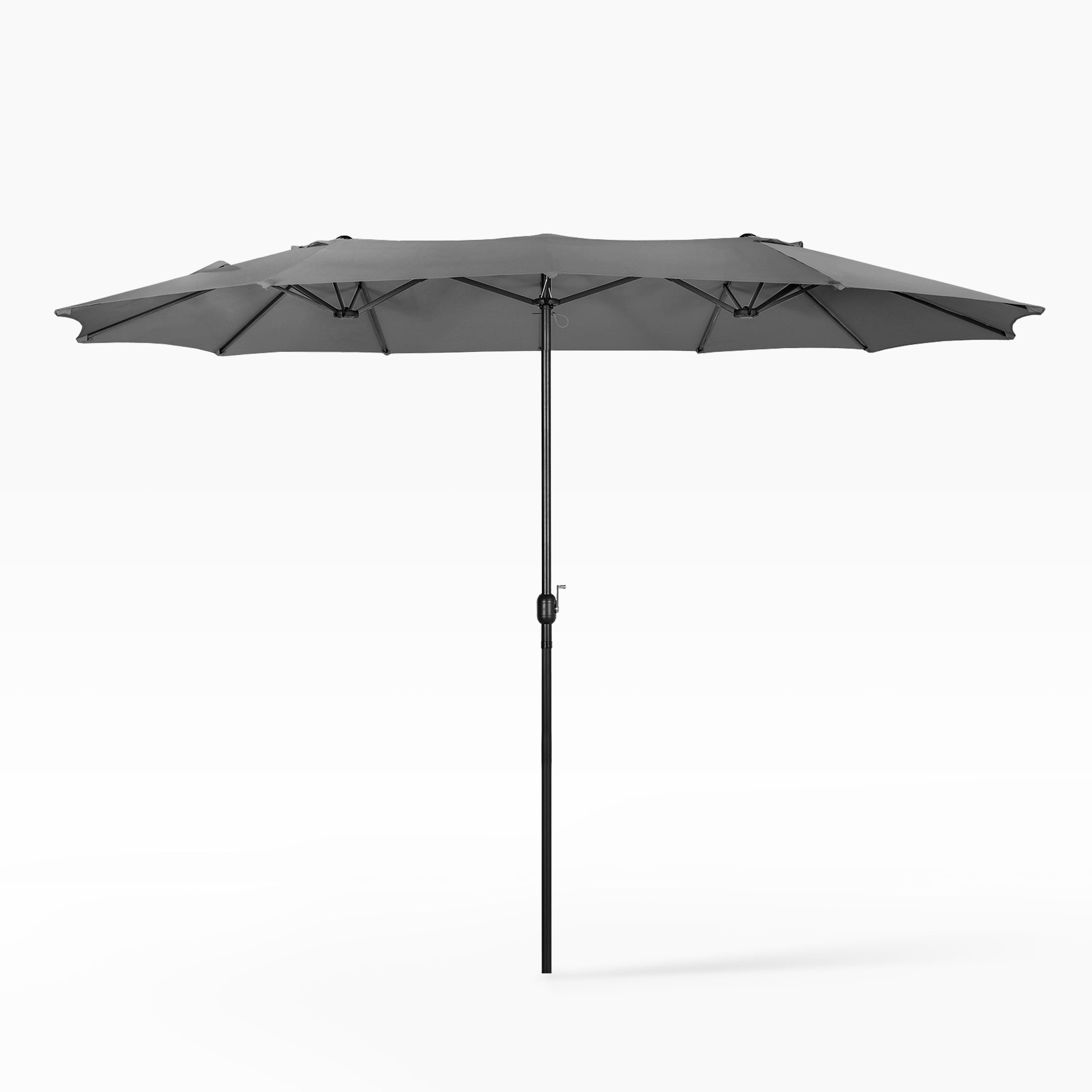Easton Twin 15 x 9 ft. retangular shape Market / Outdoor dining table umbrella