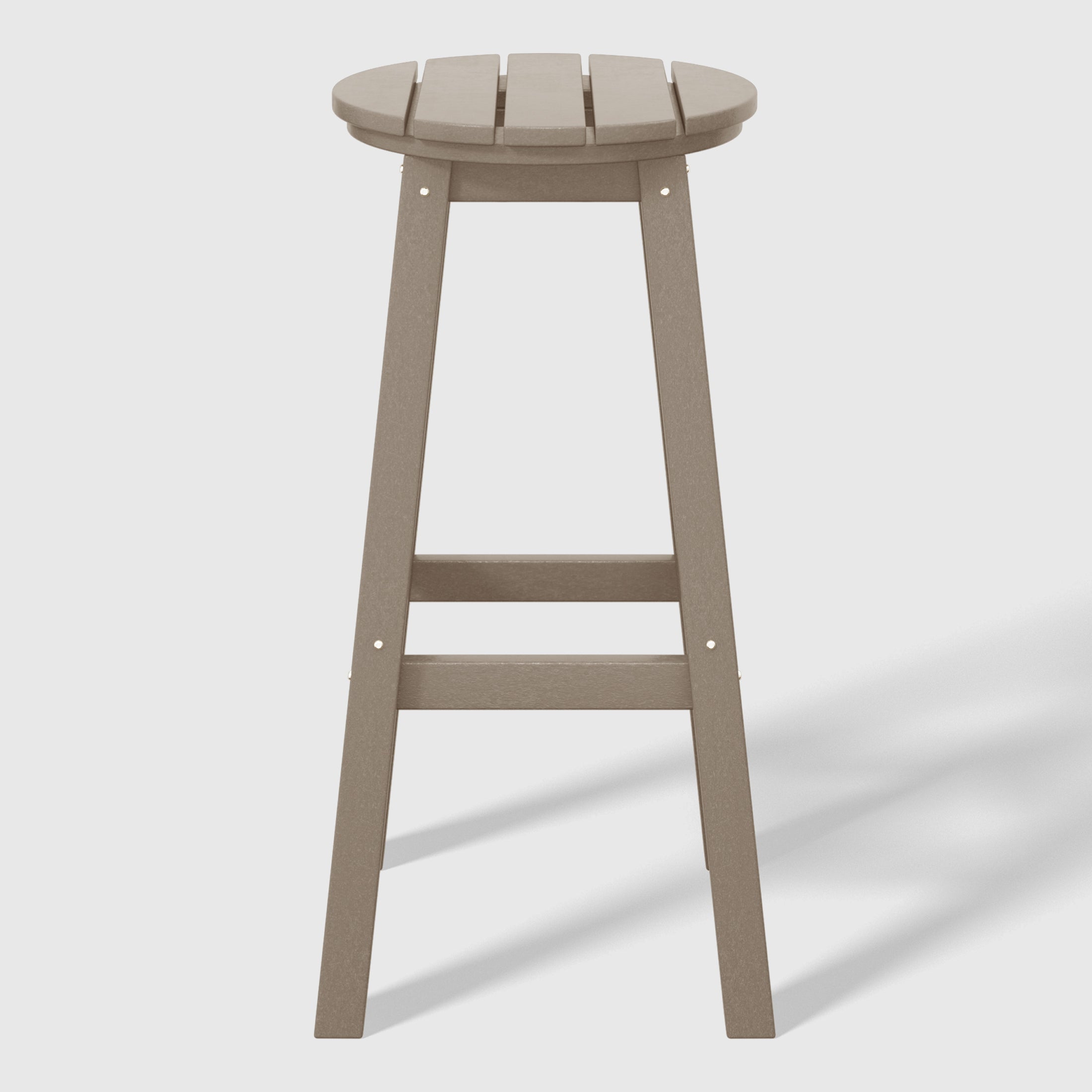 Paradise 29" HDPE Outdoor Patio Round Bar Stool Set of 3