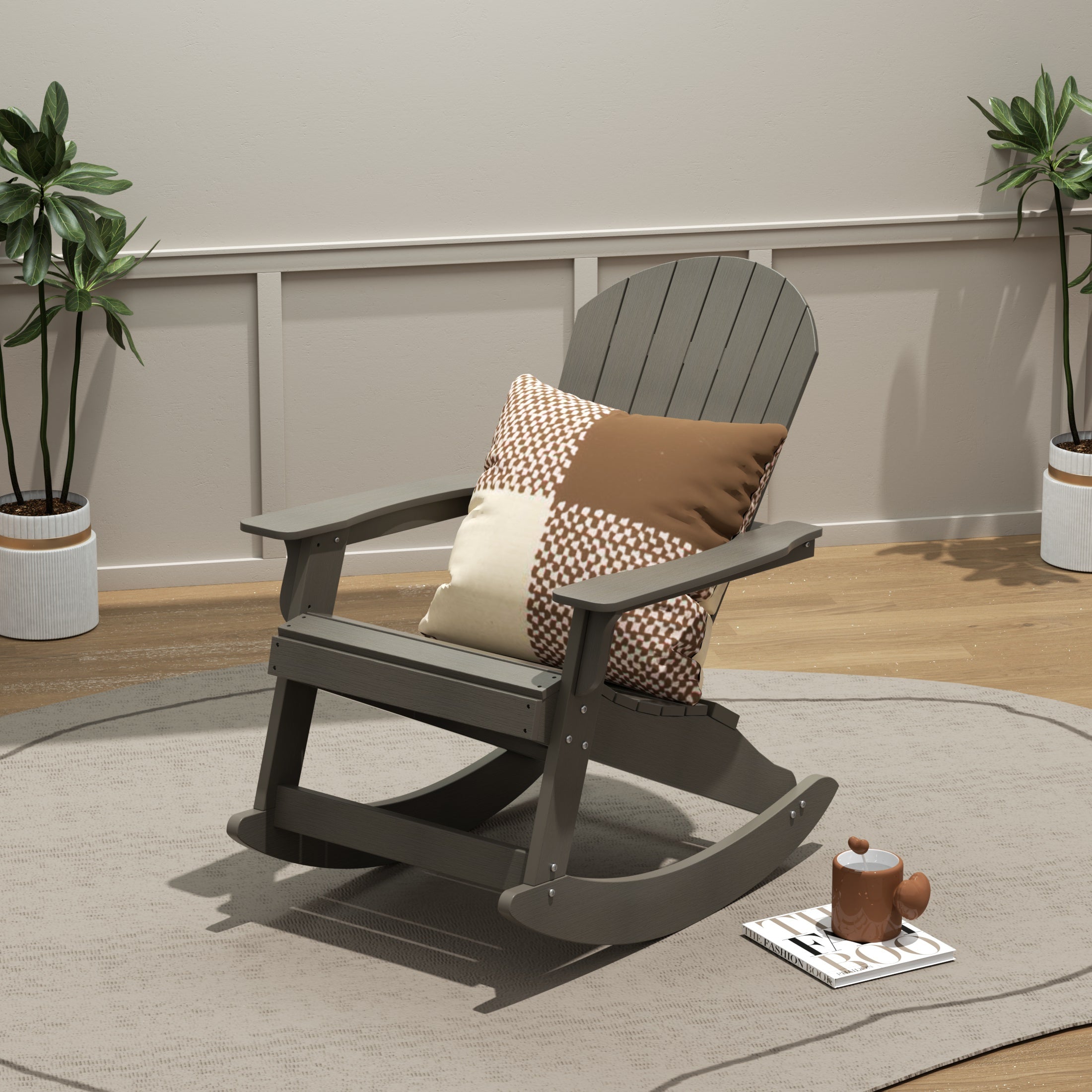 Florence Outdoor Patio All-weather Adirondack Rocking Chair