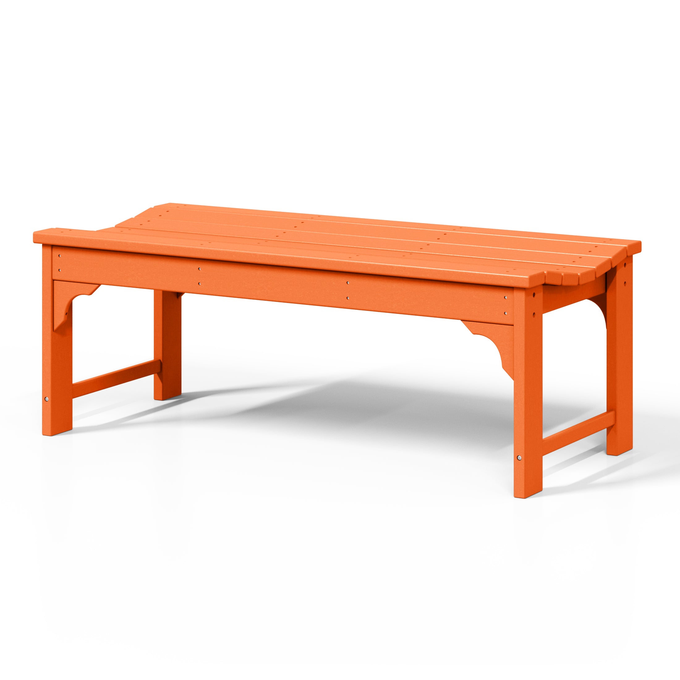 Paradise Westintrends 48" length backless Poly Westin Trendsod Outdoor / Garden bench