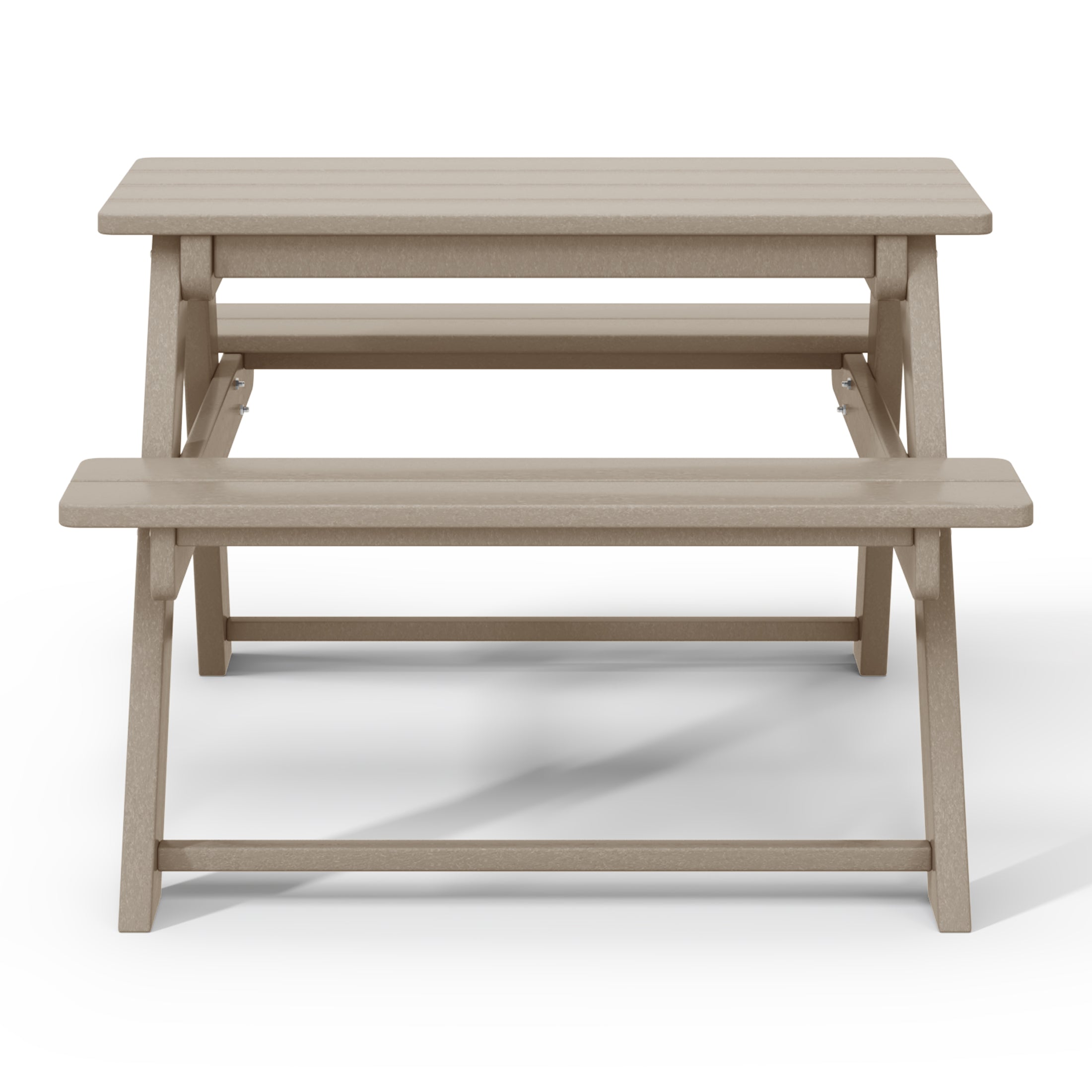 Paradise Outdoor Patio Kids HDPE Bench Picnic Table