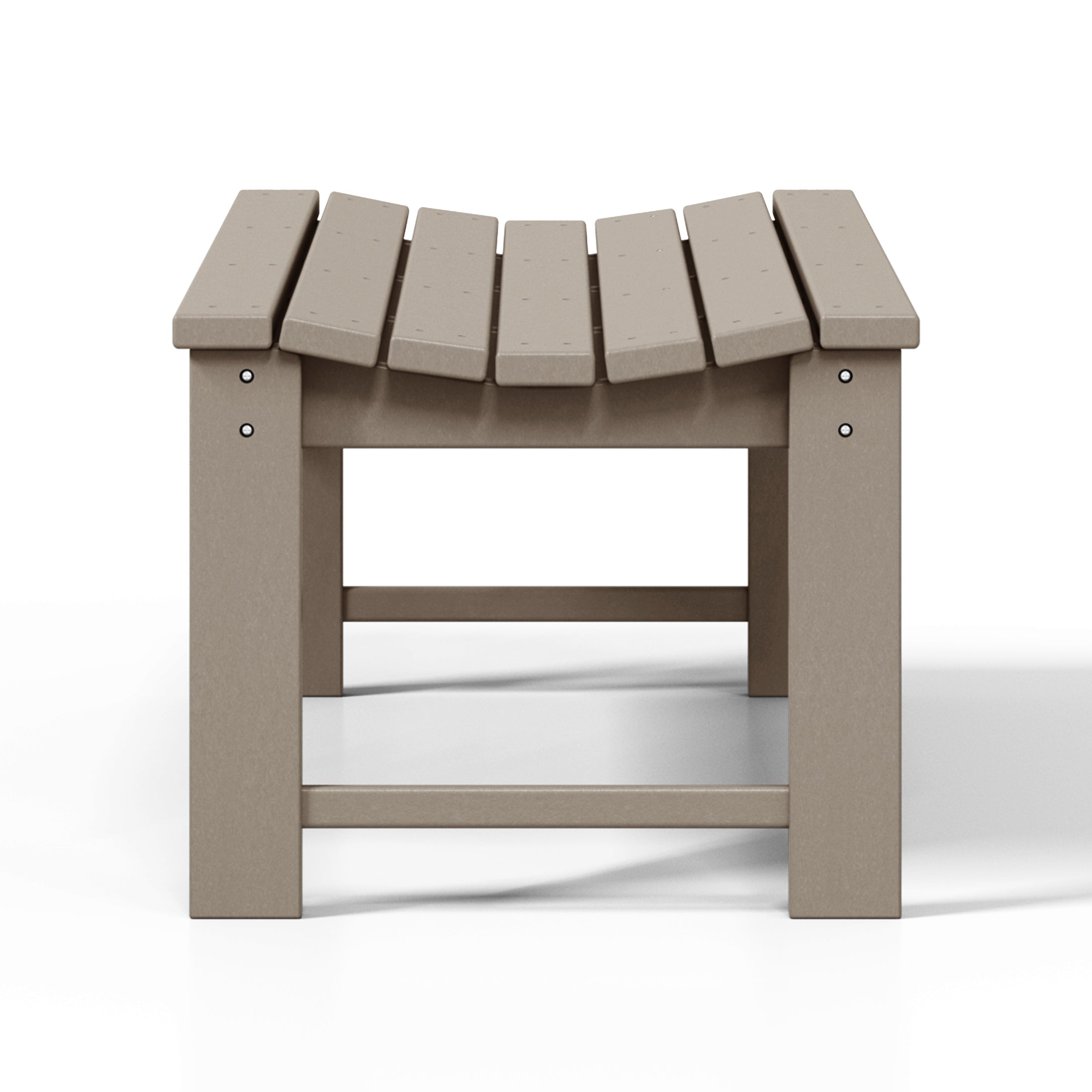 Paradise 48" length backless Poly Wood Outdoor / Garden bench