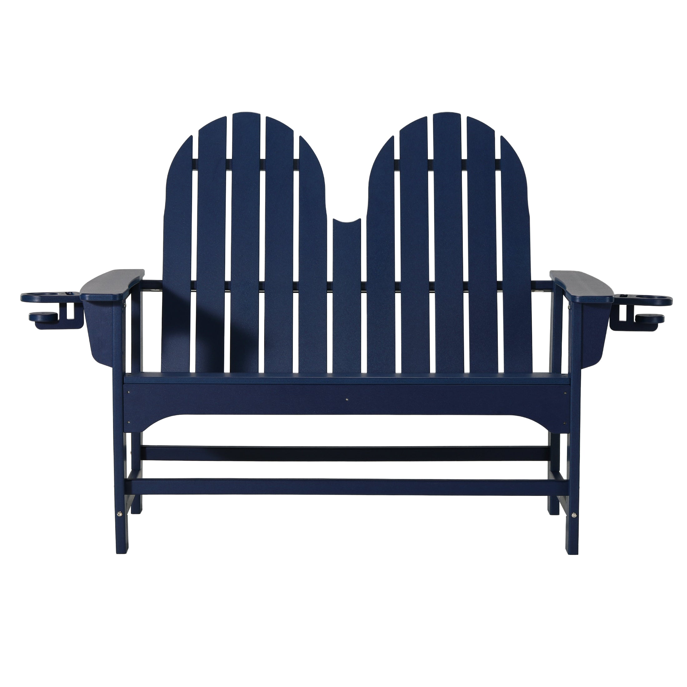 Savannah Outdoor Patio 49" HDPE Adirondack Garden Bench