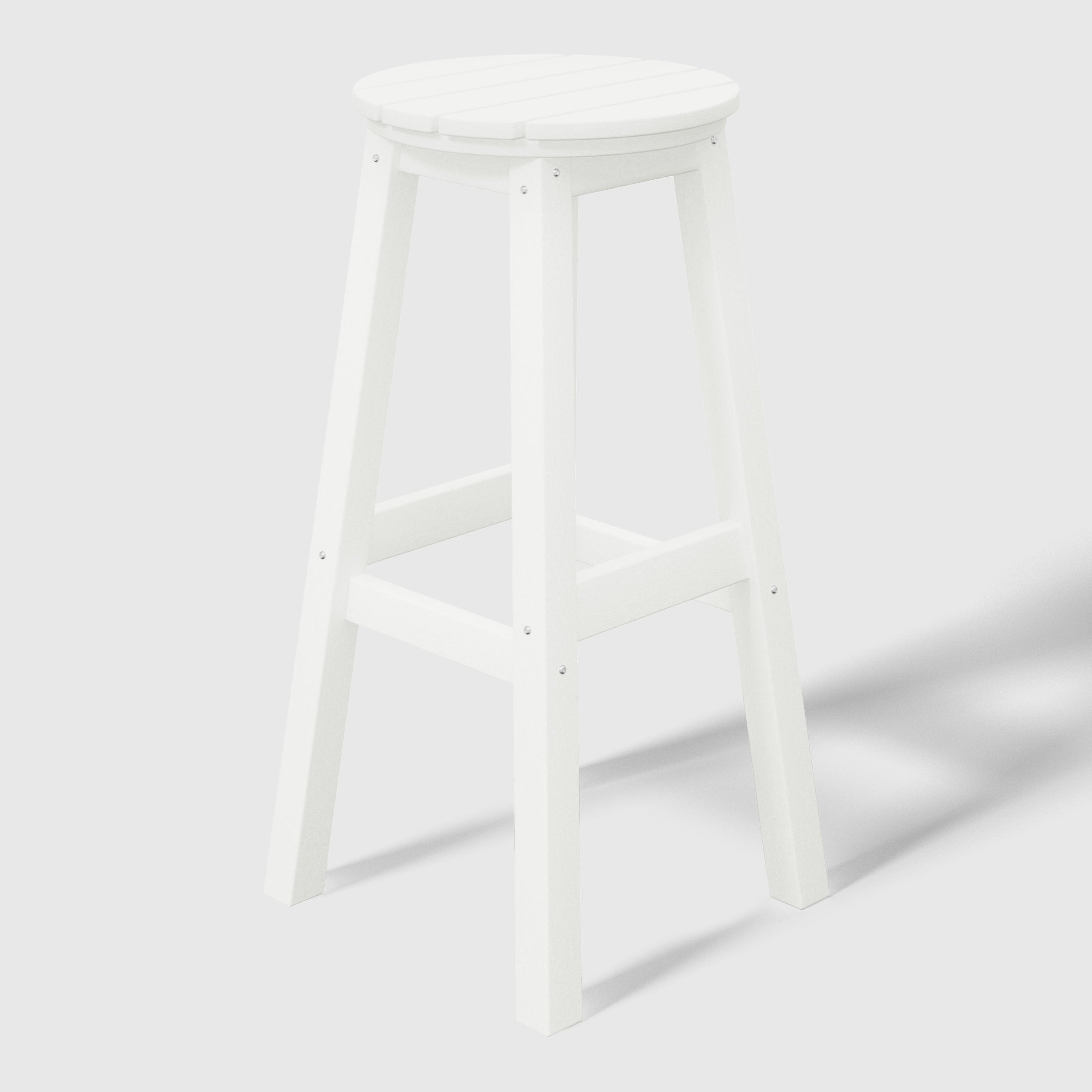 Paradise 29" HDPE Outdoor Patio Round Bar Stool Set of 2