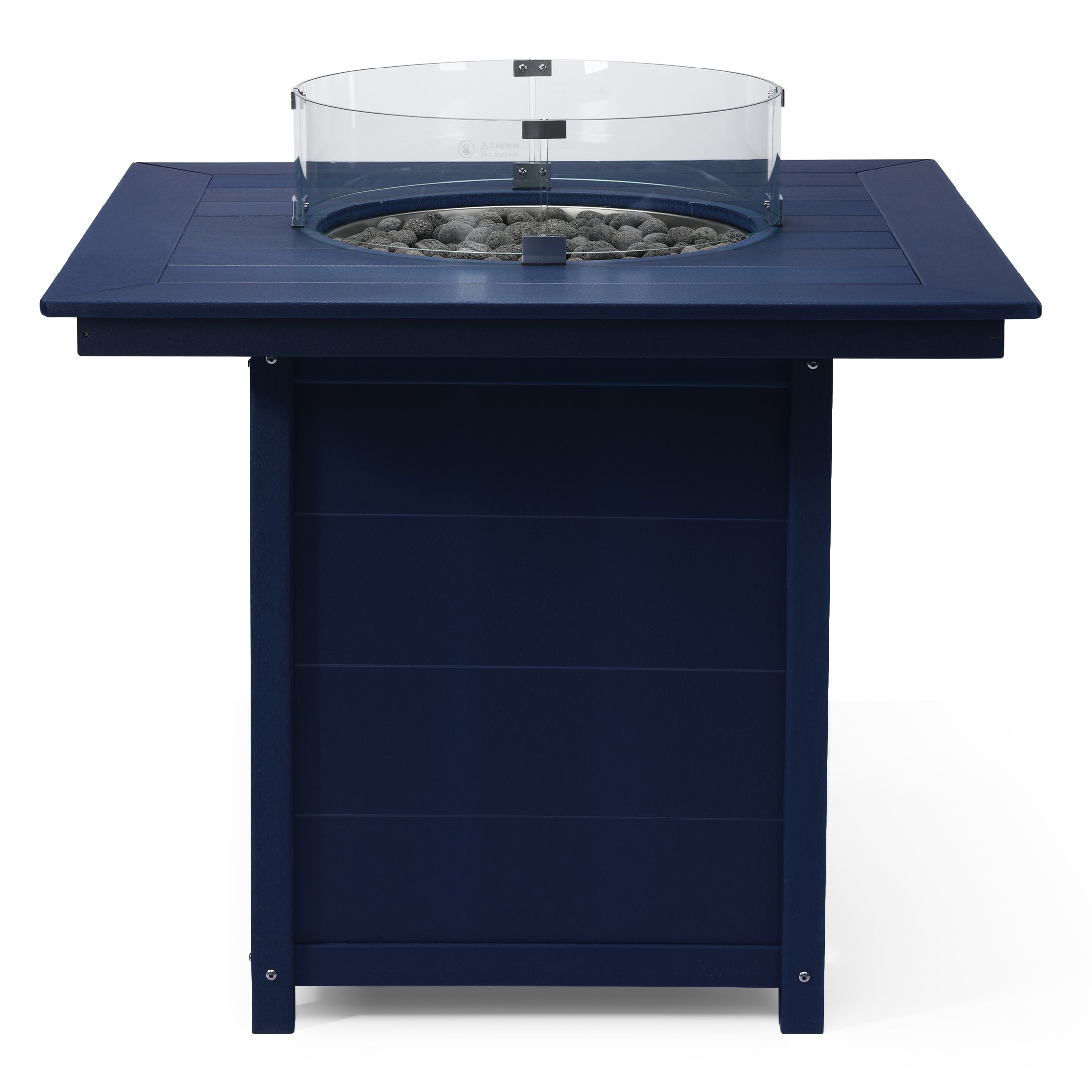 Sol 42" Modern Outdoor Patio Gas Propane Square Fire Pit Table
