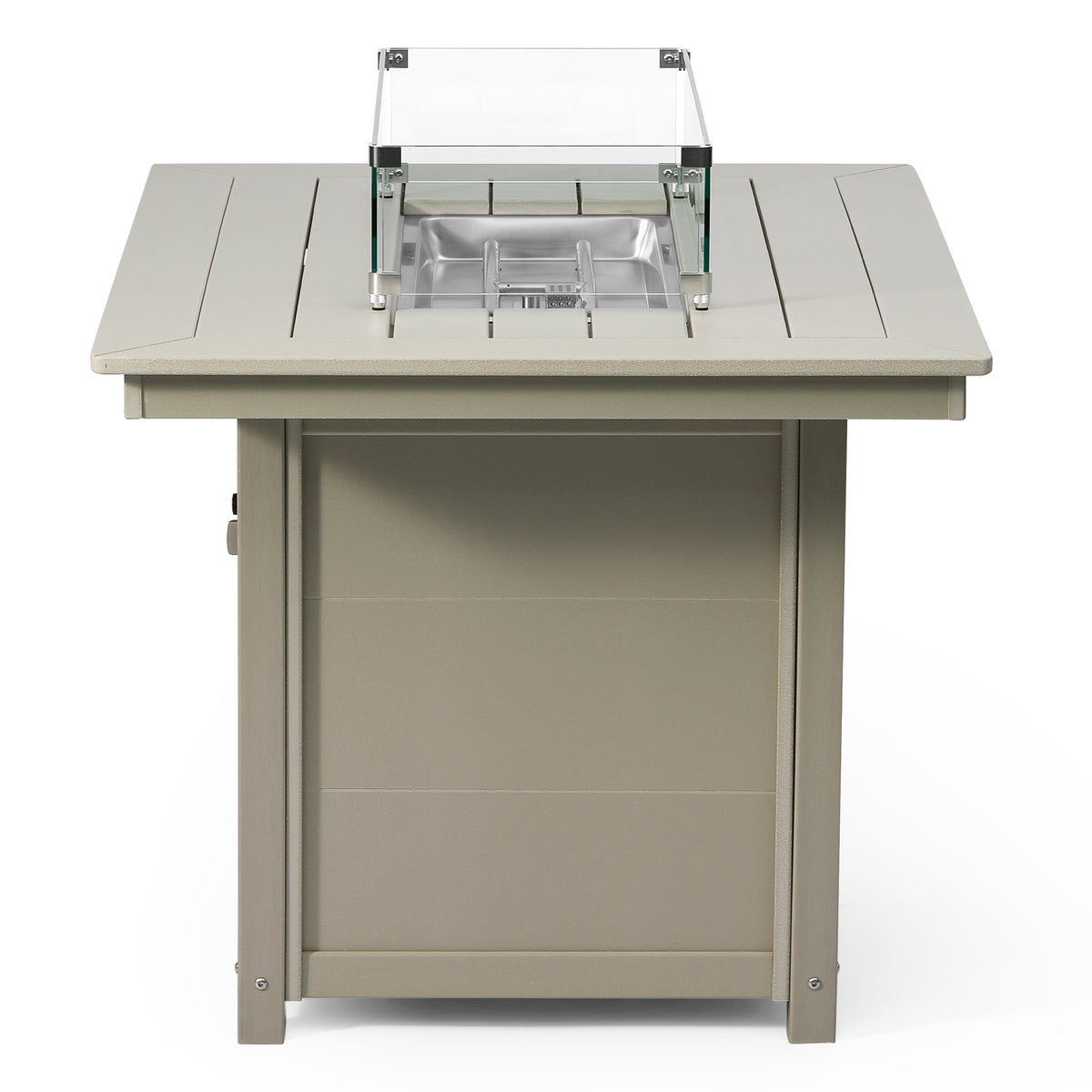 Sol 46" Modern Outdoor Patio Gas Propane Rectangular Fire Pit Table