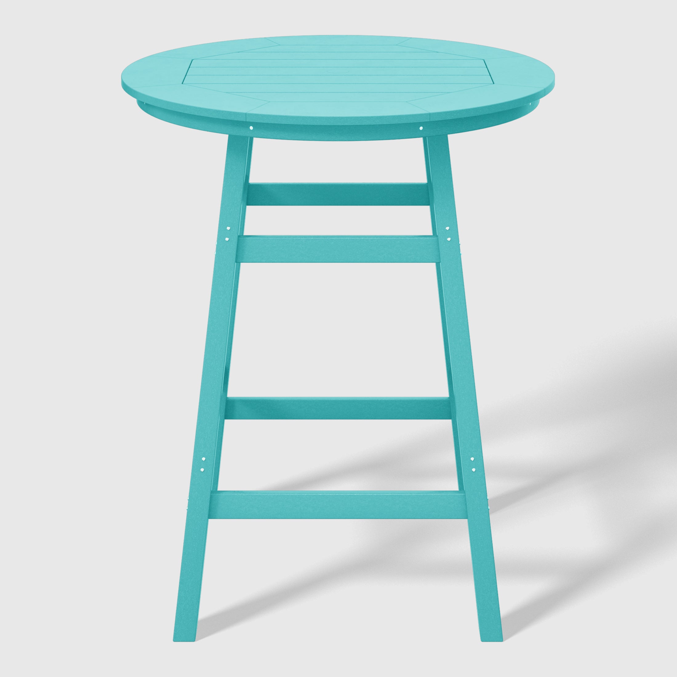 Paradise 5-Piece HDPE Outdoor Patio Dining Bar Bistro Table Set with Bar Stools