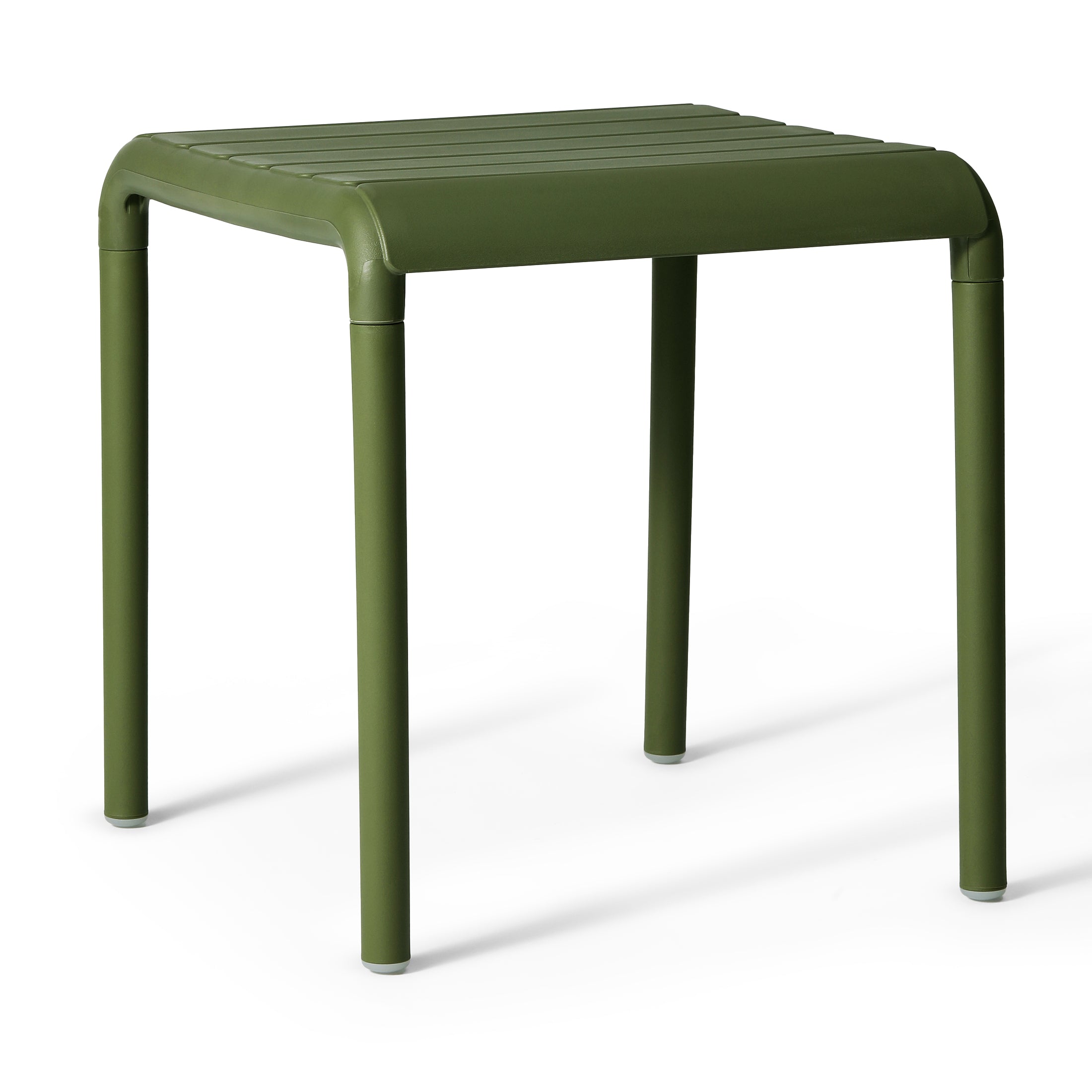 Sunshine Plastic Modern Outdoor Patio Accent Side Tables (Set of 2)