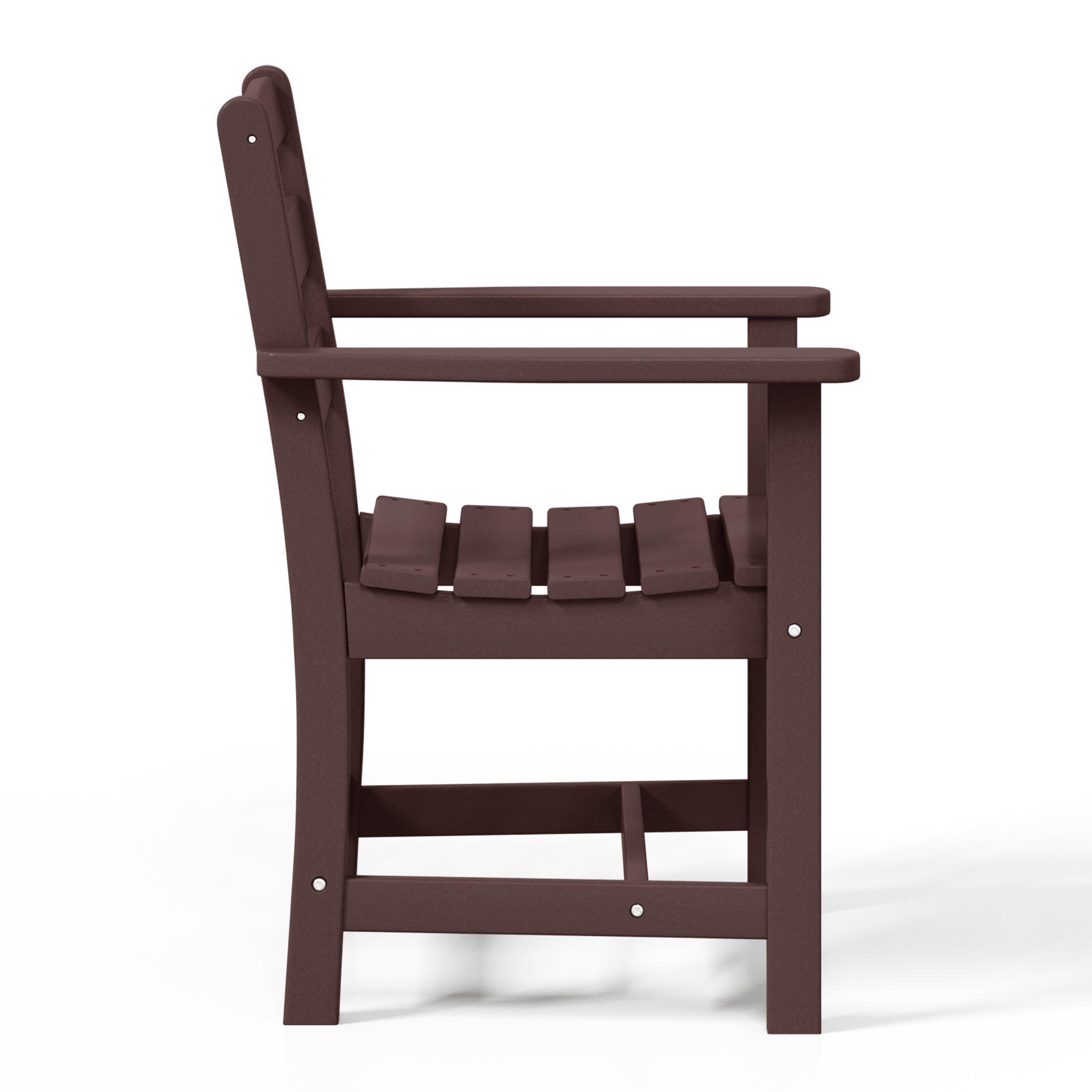 Palms Outdoor HDPE Patio Classic Dining Arm Chair