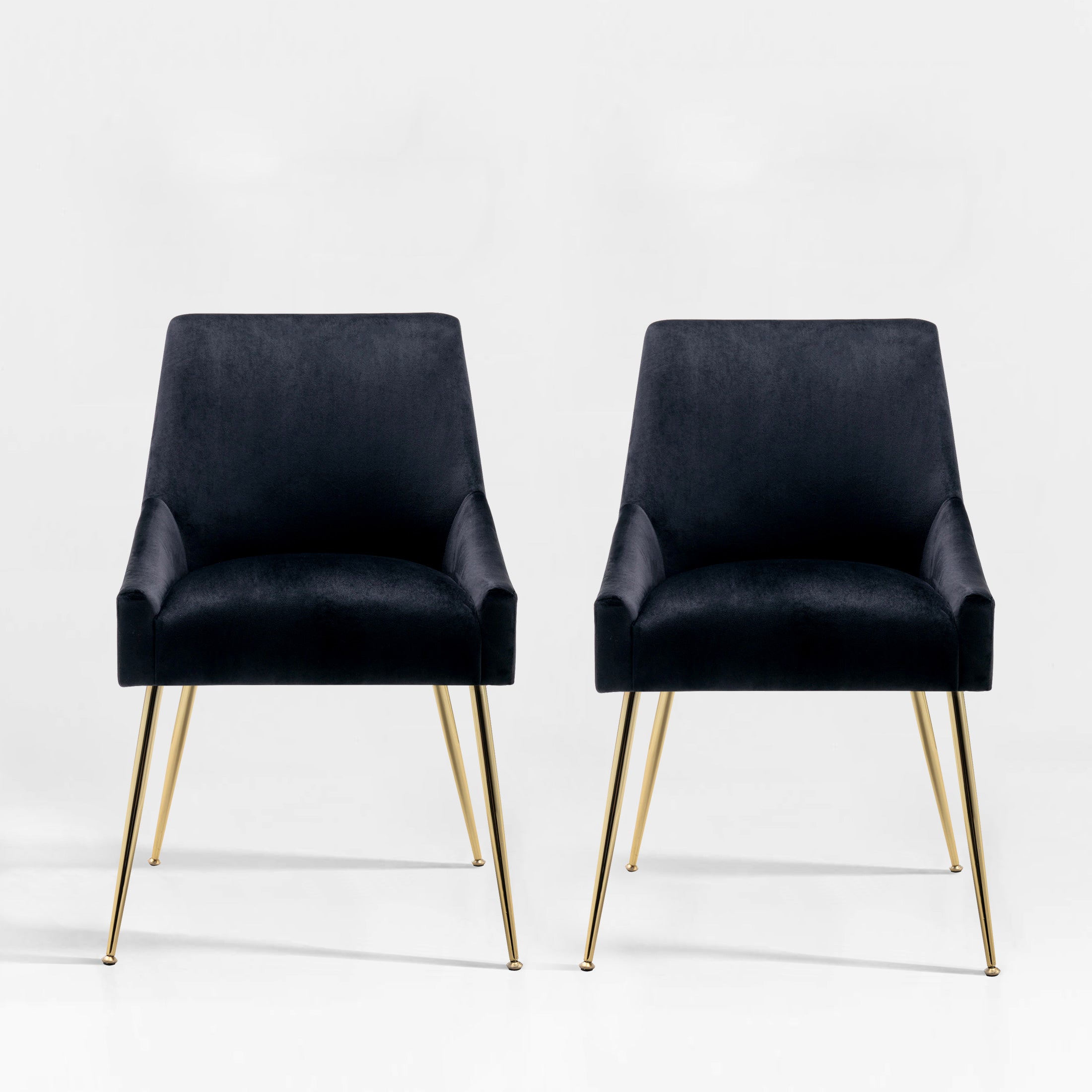Makala Upholstered Velvet Accent Chair (Set of 2)