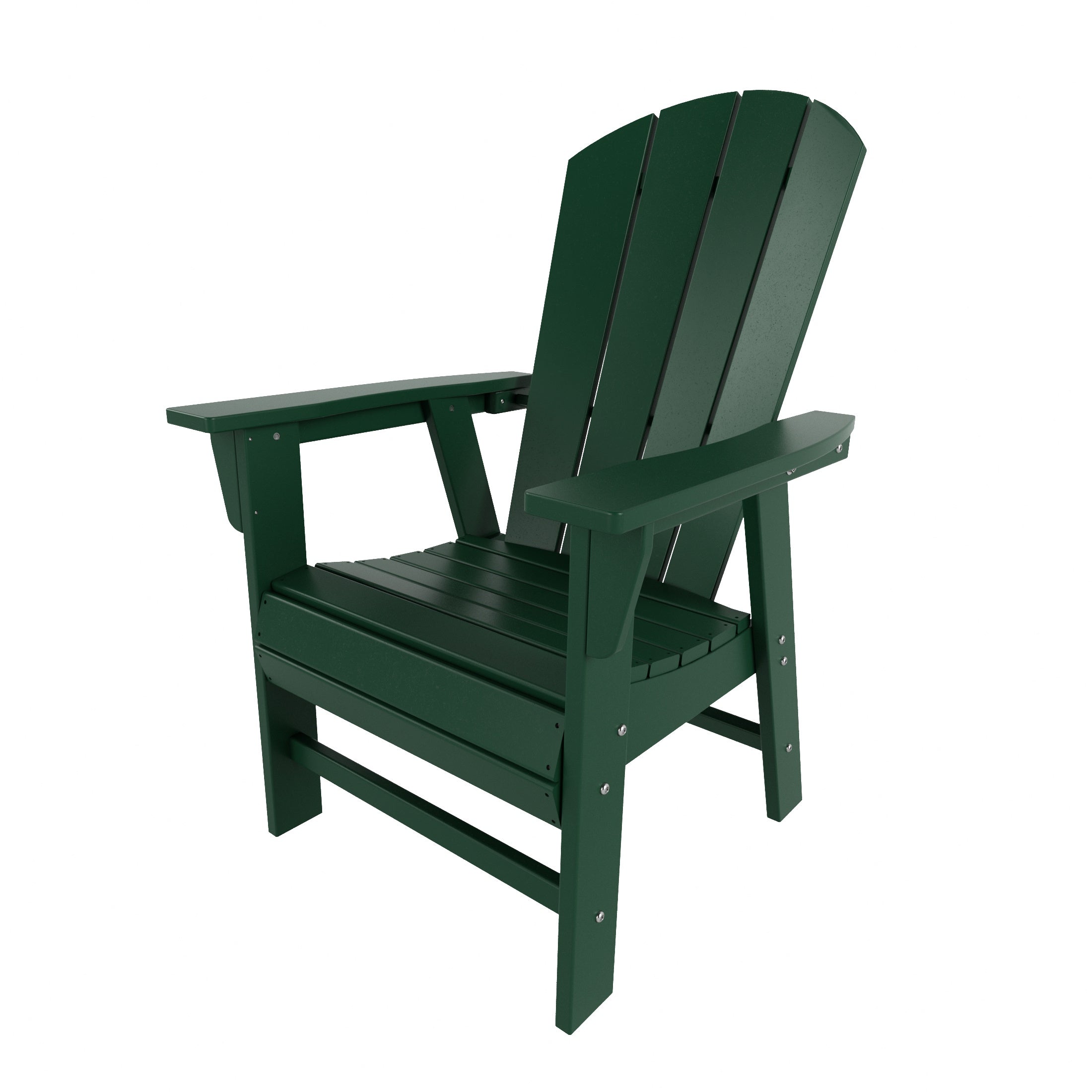 Paradise Outdoor Patio HDPE Plastic Adirondack Dining Chair