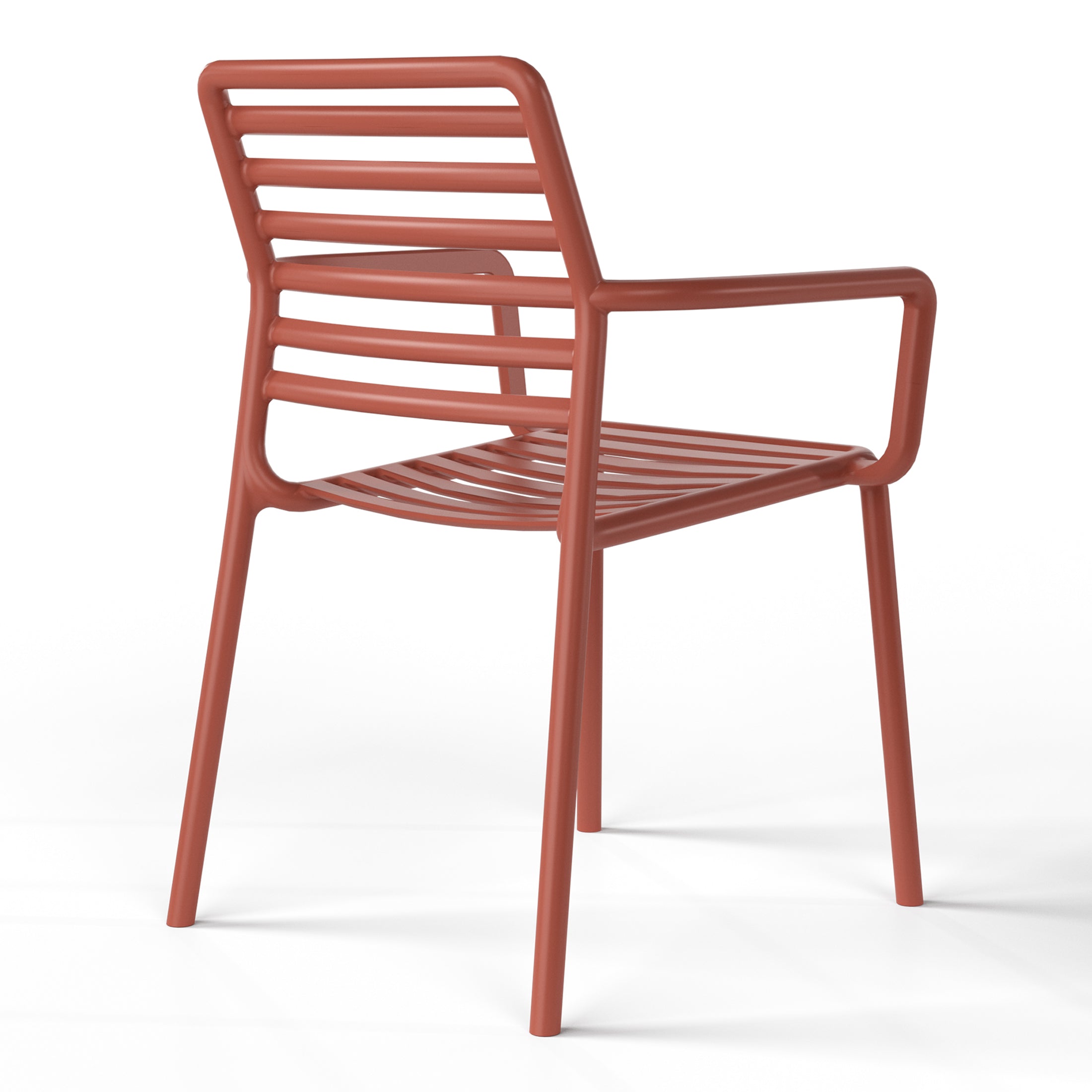 Sunshine Outdoor Stackable Polypropylene Plastic Resin Dining Armchairs (Set of 4)
