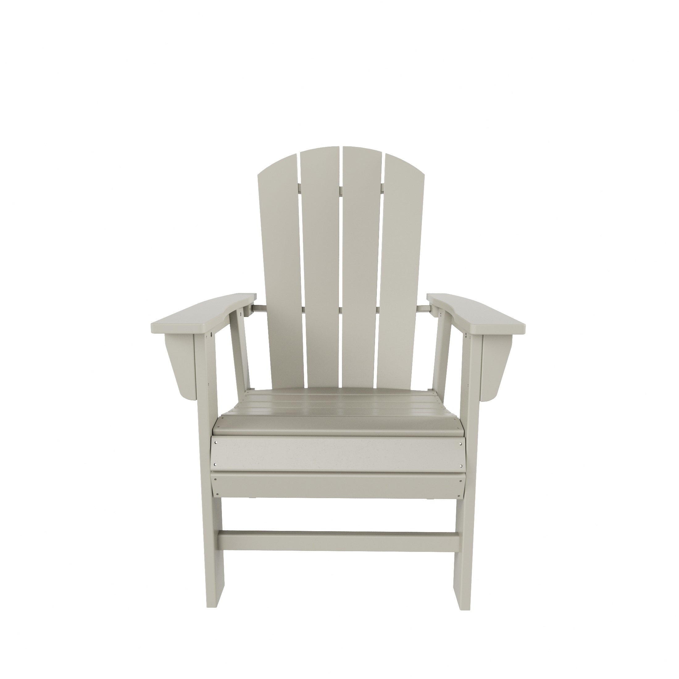 Paradise Malibu Outdoor Patio HDPE Plastic Adirondack Dining Chair
