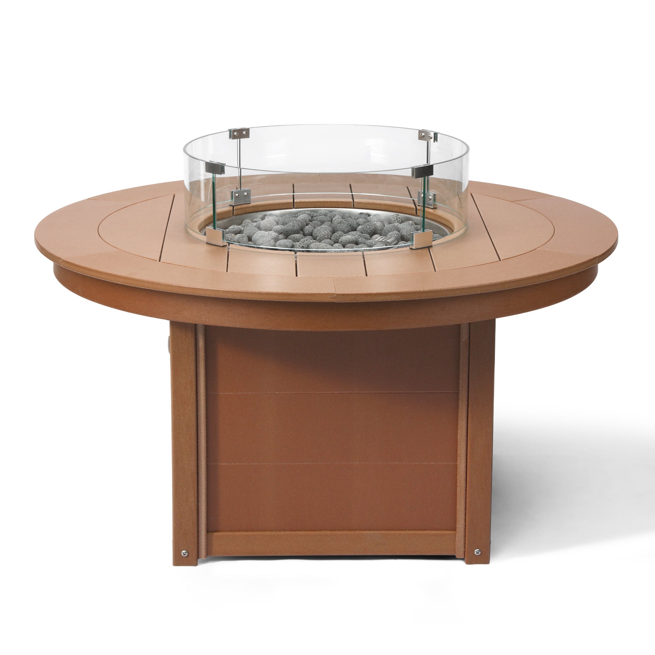 Sol 47" Modern Outdoor 55,000 BTU Patio Propane Round Fire Pit Table