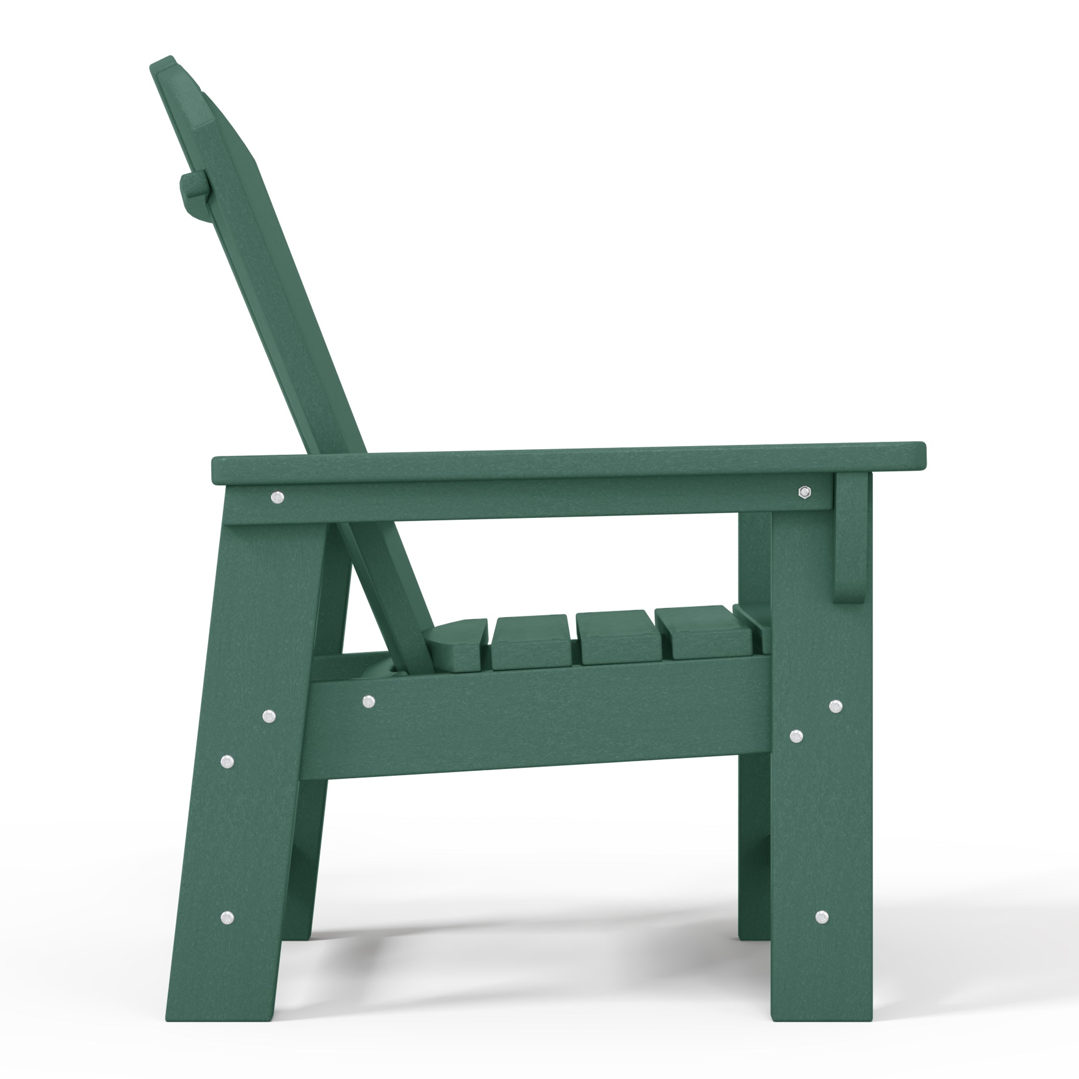 Paradise 2-Piece Kids Outdoor HDPE Adirondack Chair With Square Side Table Set
