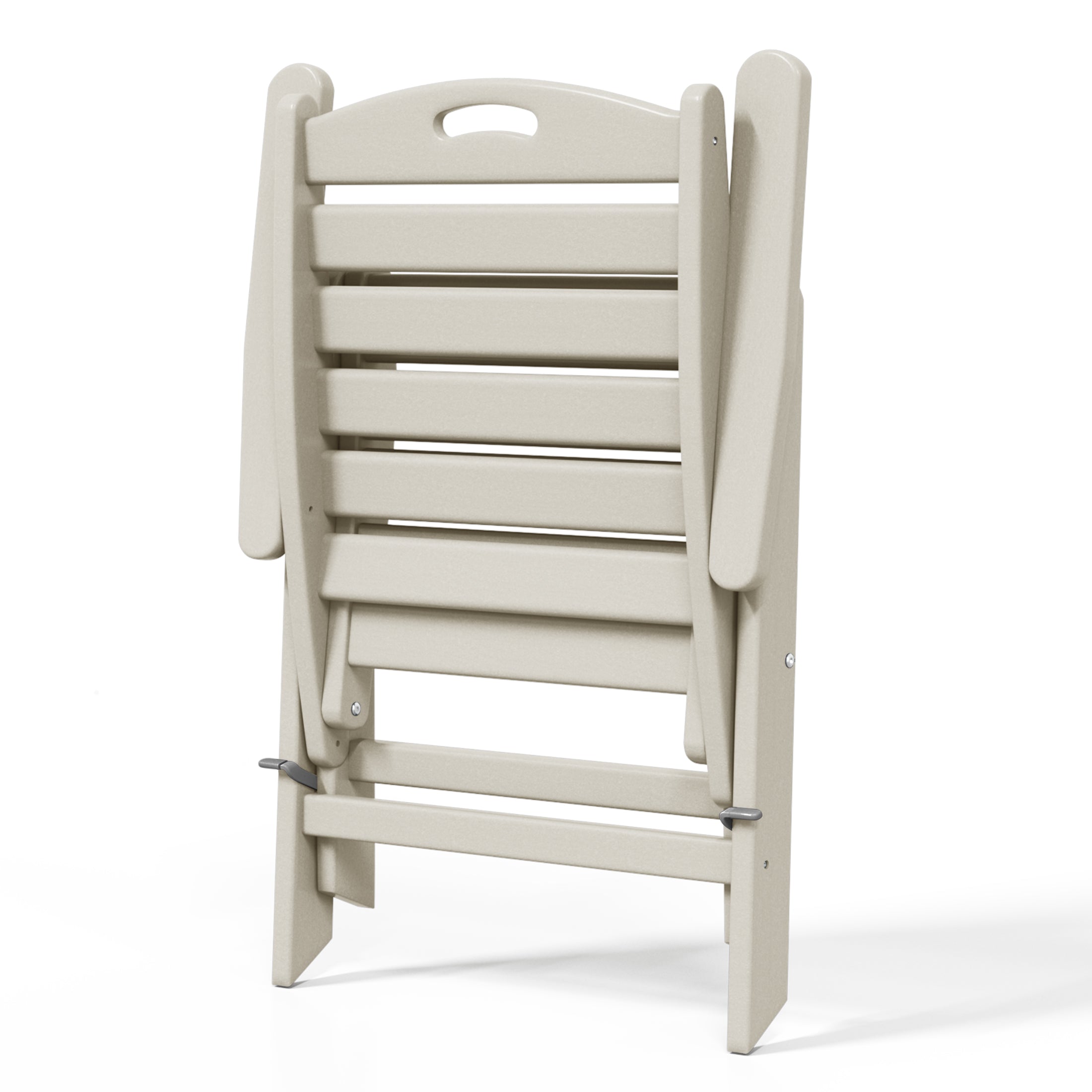 Cayman HDPE Adjustable Highback Folding Outdoor Patio Dining Chairs Set of 2