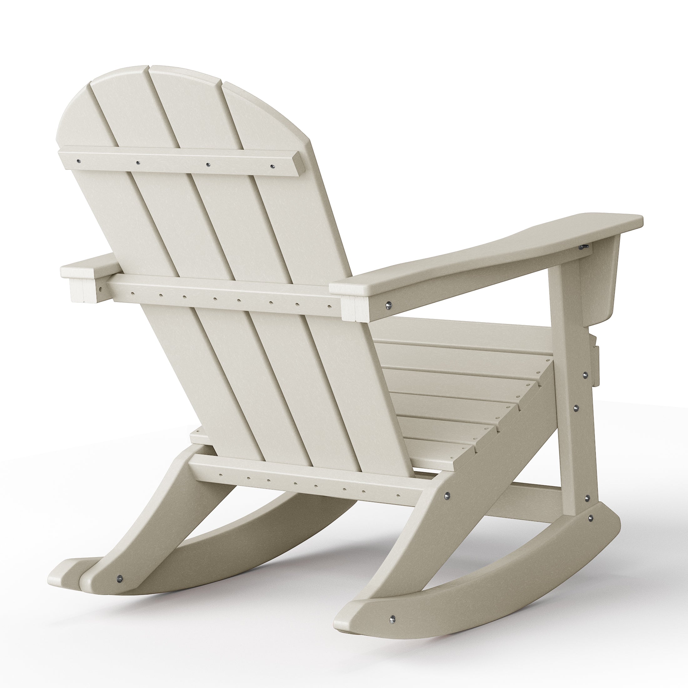 Paradise 3-Piece set Outdoor / Patio Poly Adirondack rocking chairs with a side table ( 2 seater )
