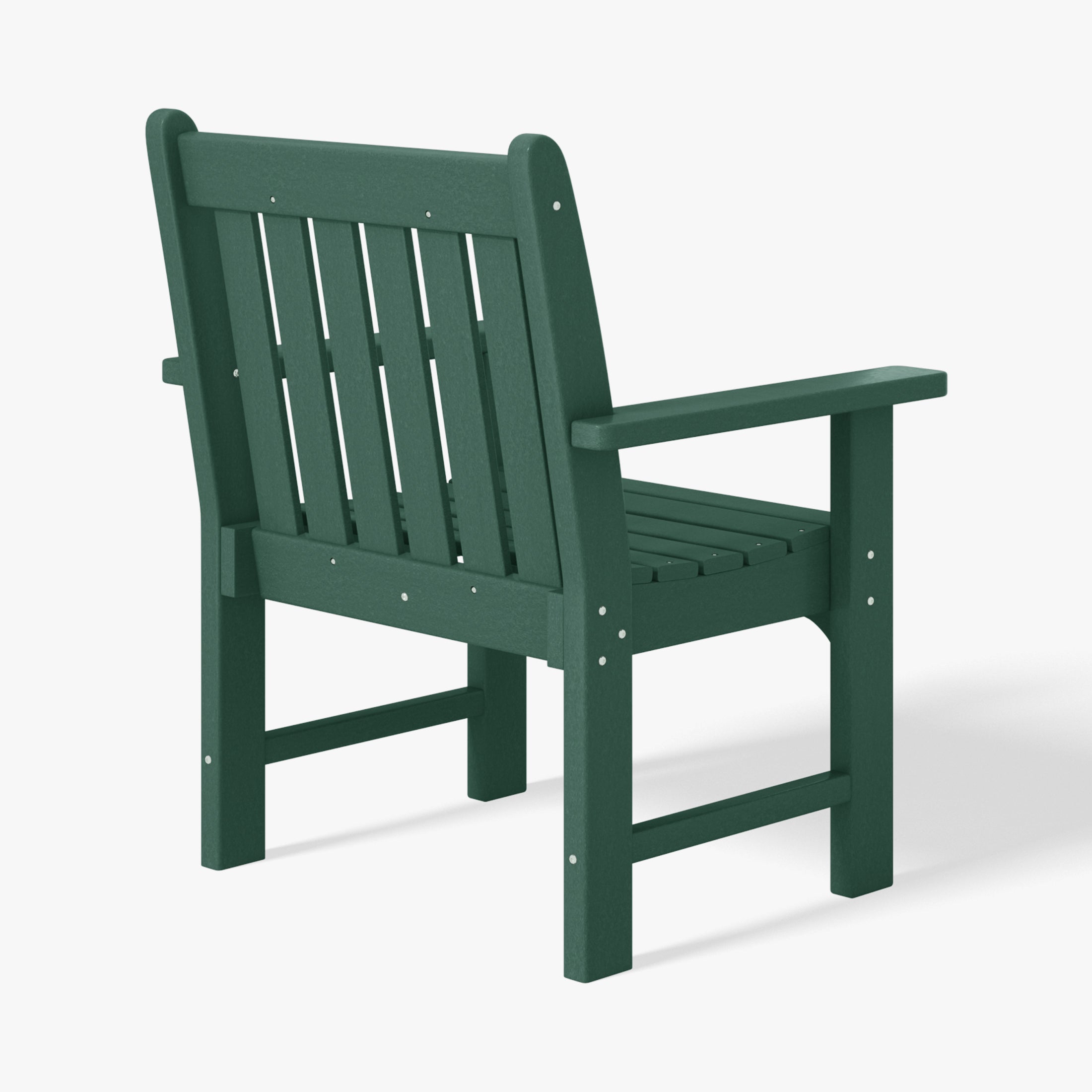 Paradise Outdoor Patio 3-Piece HDPE Adirondack Garden Chairs with Square Adirondack Side Table Set