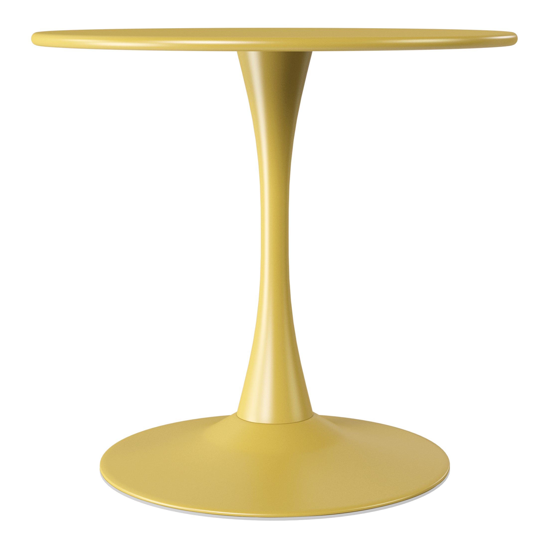 Sunshine 31.5" Round Outdoor Indoor Metal Cocktail Dining Table