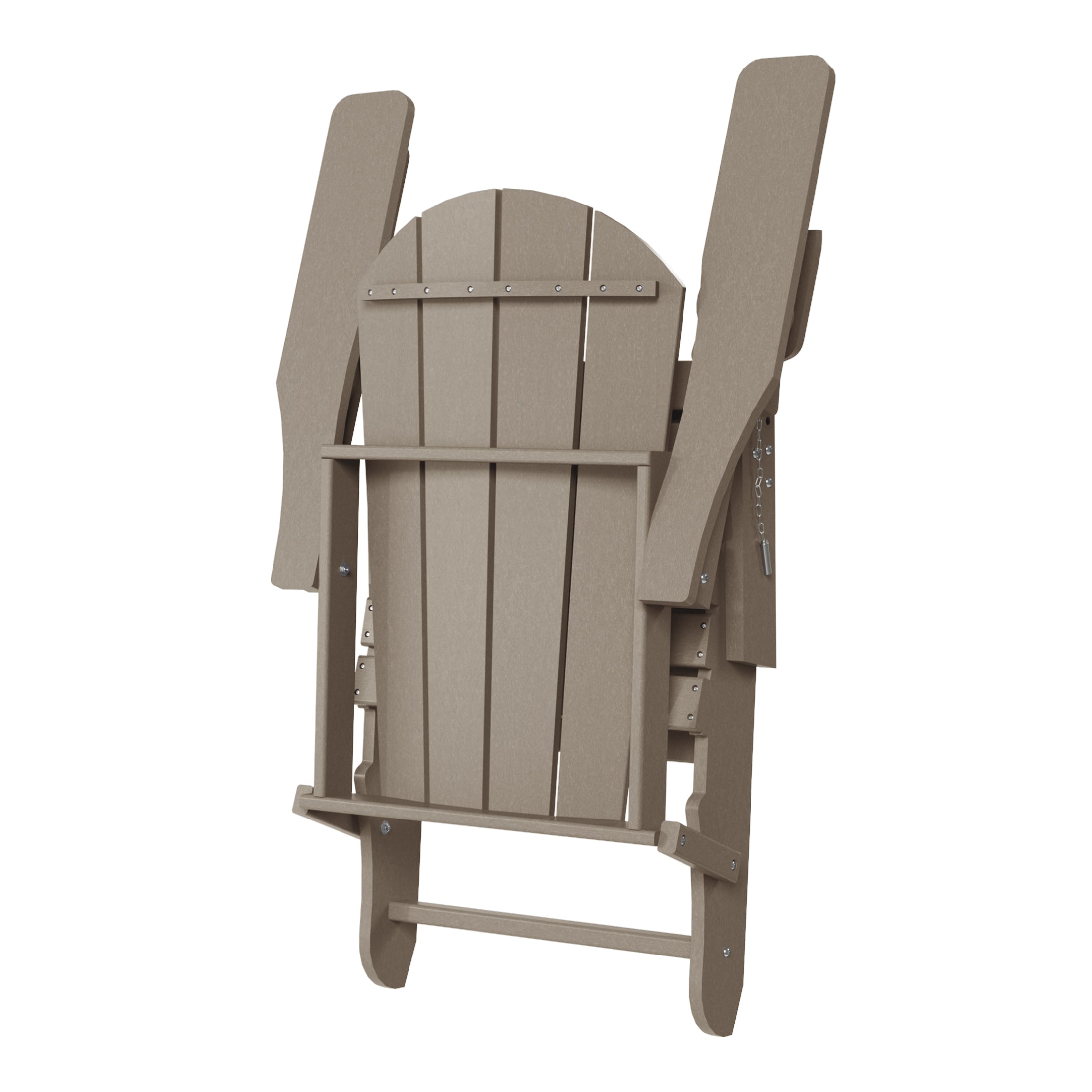 Paradise Folding Adjustable Adirondack Chair with Retractable Ottoman and Cup Holder
