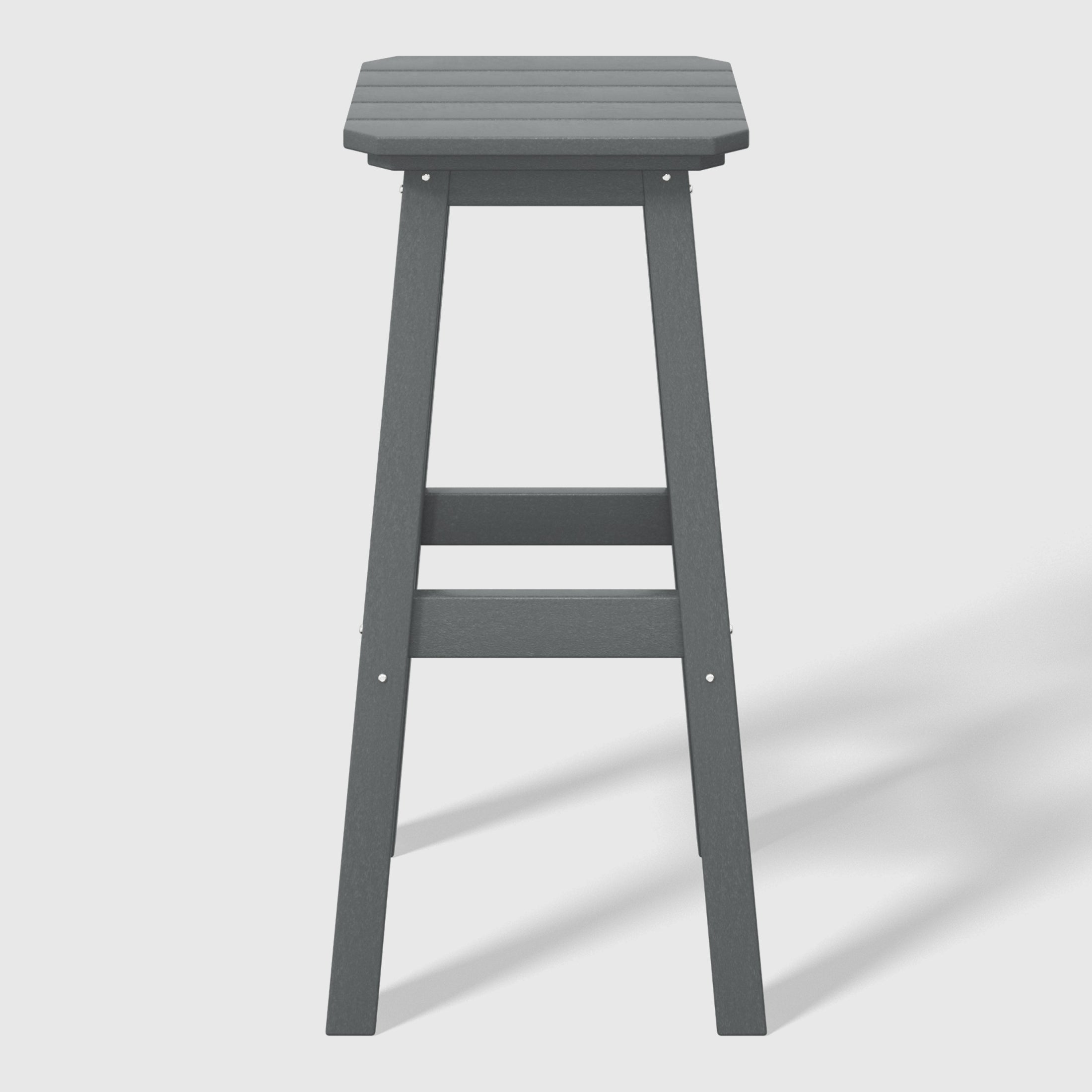 Paradise 29" HDPE Outdoor Patio Square Bar Stools (Set of 2)