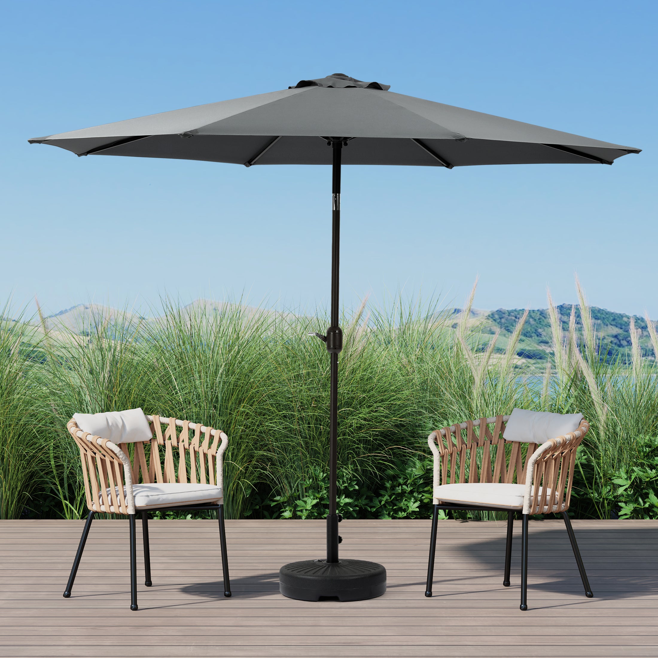 Cabana 9 ft. Patio Table Umbrella with tilt and crank features