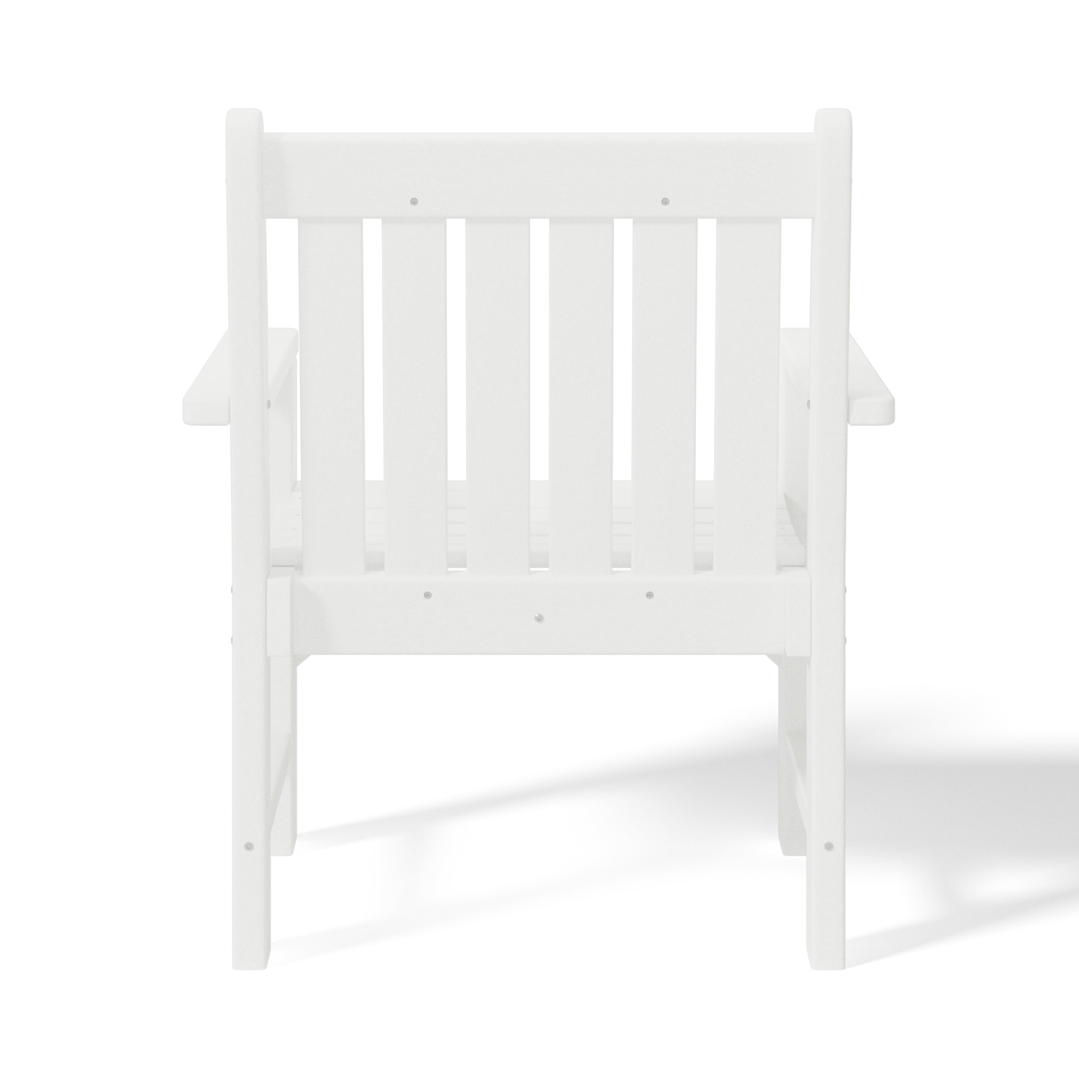 Paradise Outdoor Patio HDPE Adirondack Dining Arm Chairs (Set of 4)