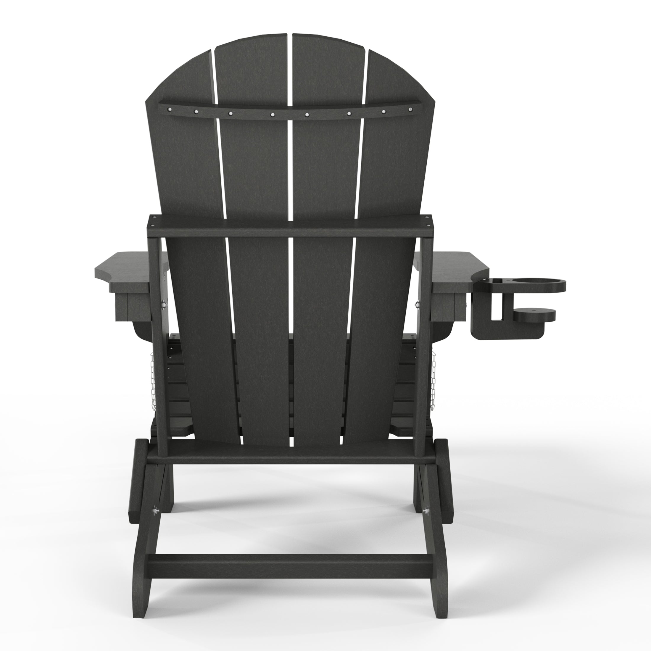 Paradise Folding Adjustable Adirondack Chair with Retractable Ottoman and Cup Holder