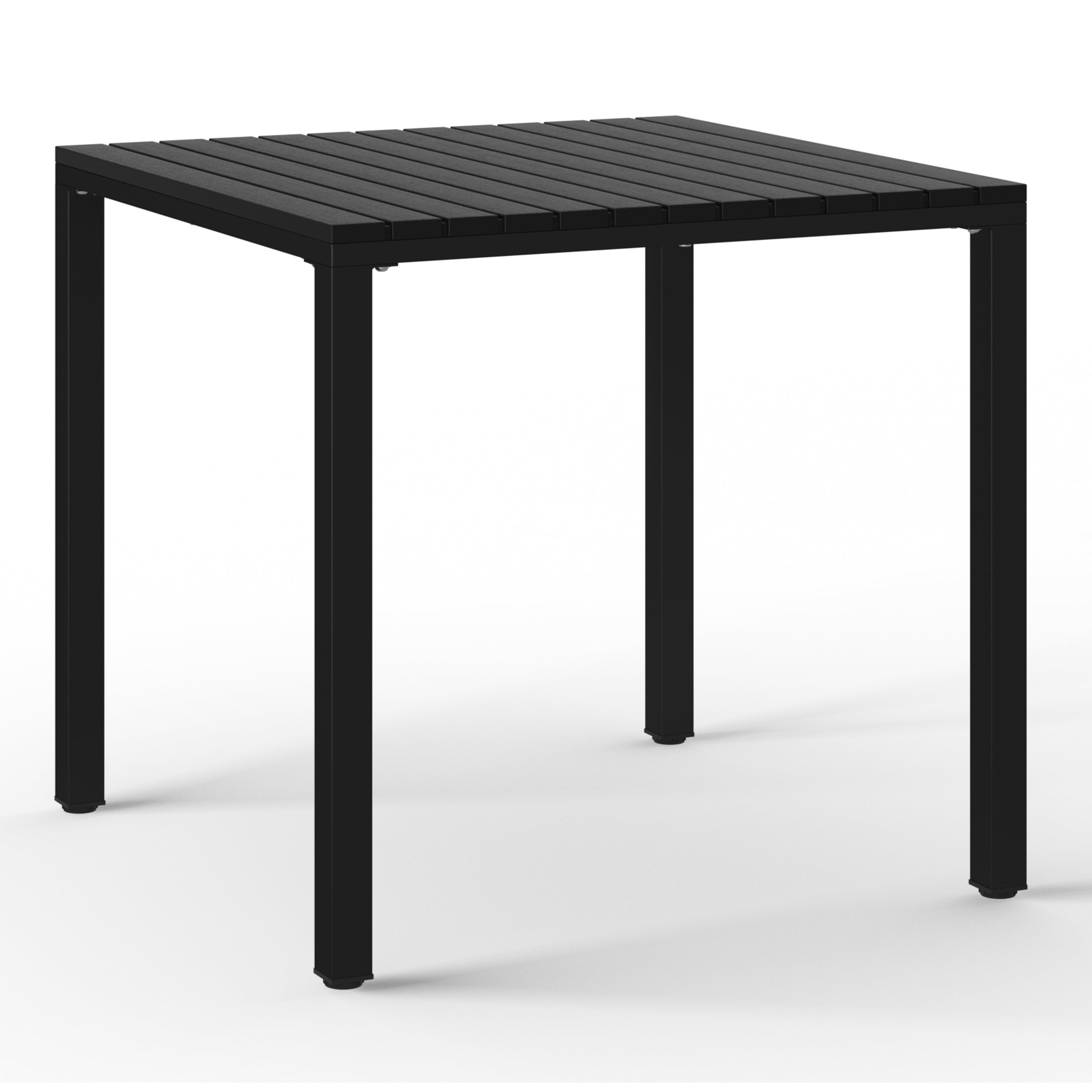 Sunshine 5-Piece Outdoor Metal Frame Dining Table Patio Set with Stackable Patio Dining Chairs