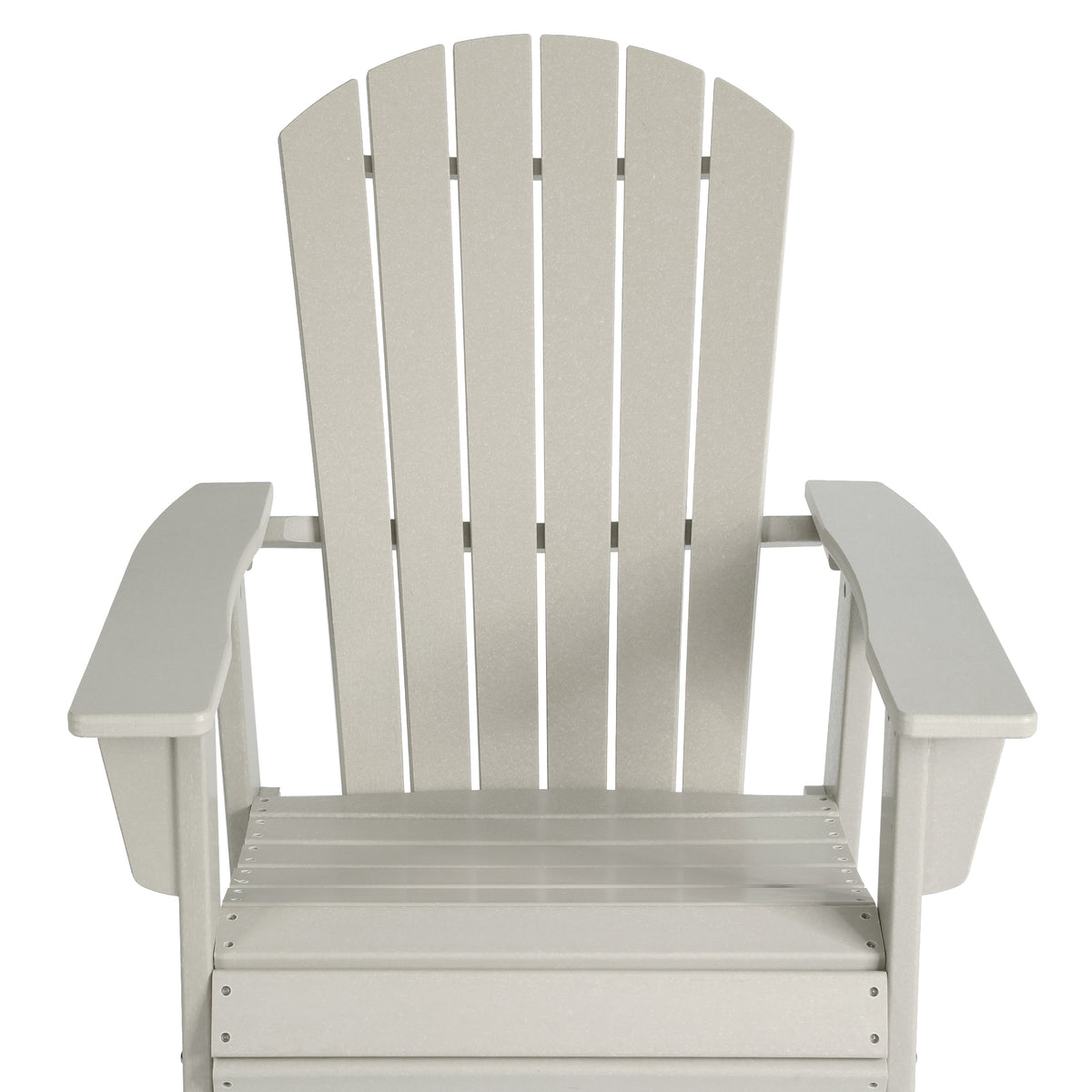 Portside Outdoor Patio Shell-back Adirondack Dining Chair Weather Resistant